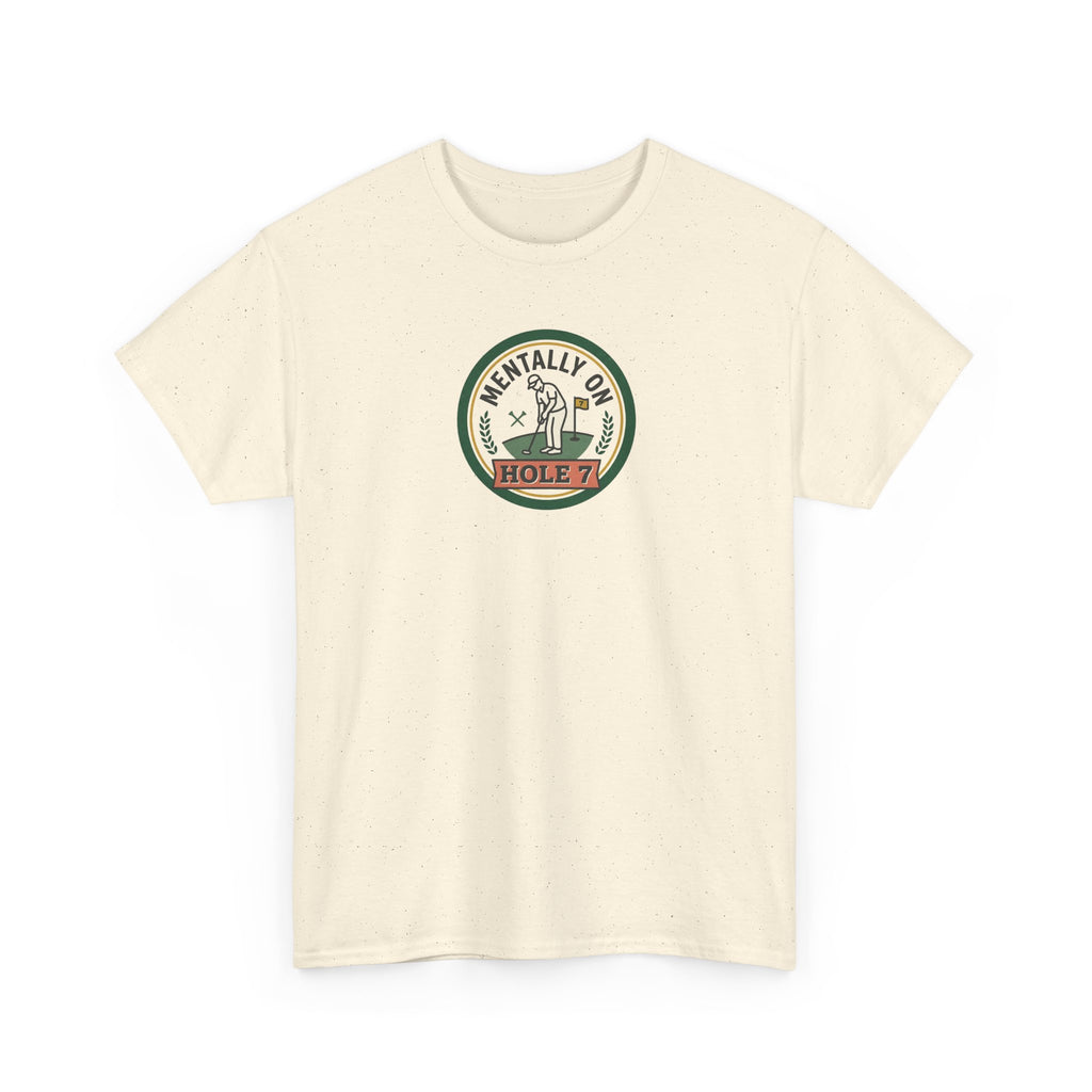 Golf T-Shirt — Mentally On Hole 7 Vintage Golfing Tee
