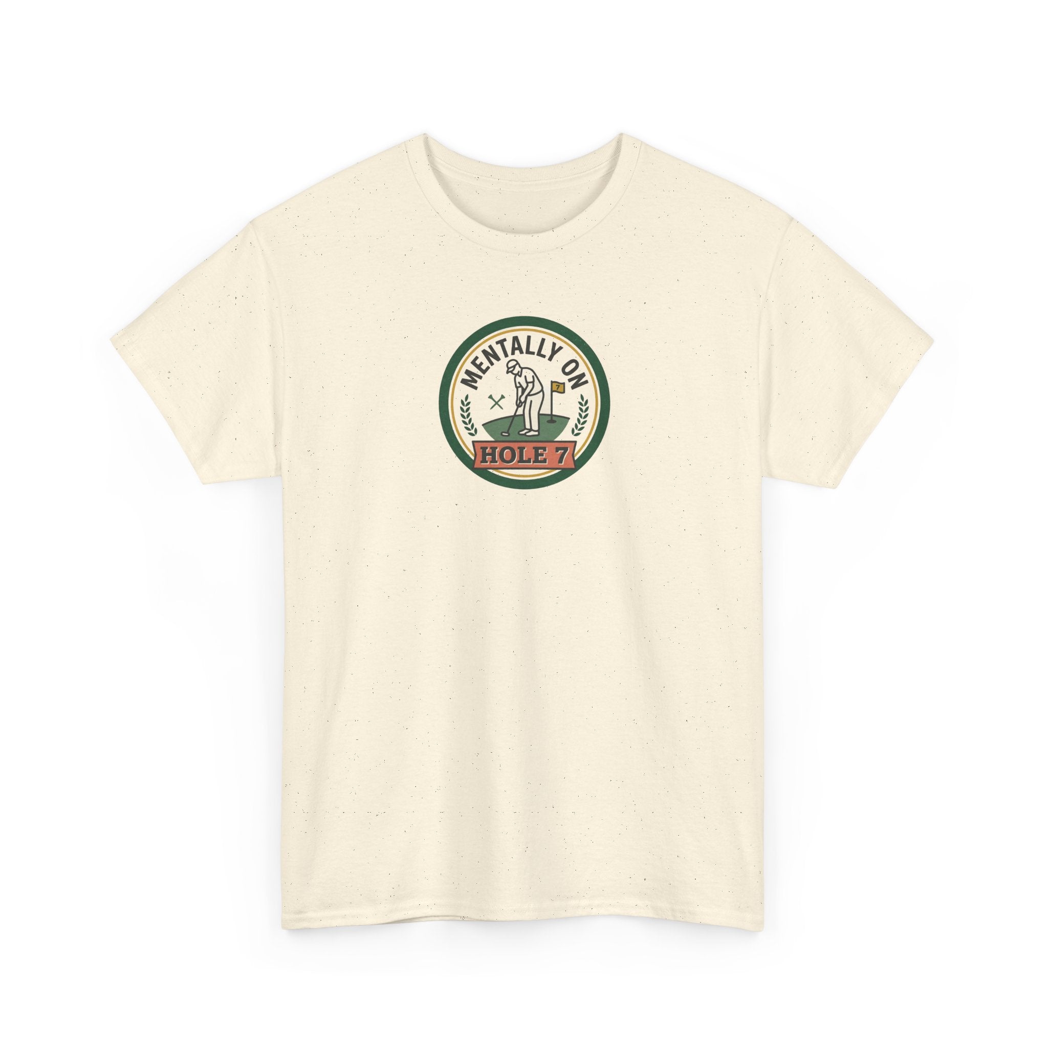 Golf T-Shirt — Mentally On Hole 7 Vintage Golfing Tee