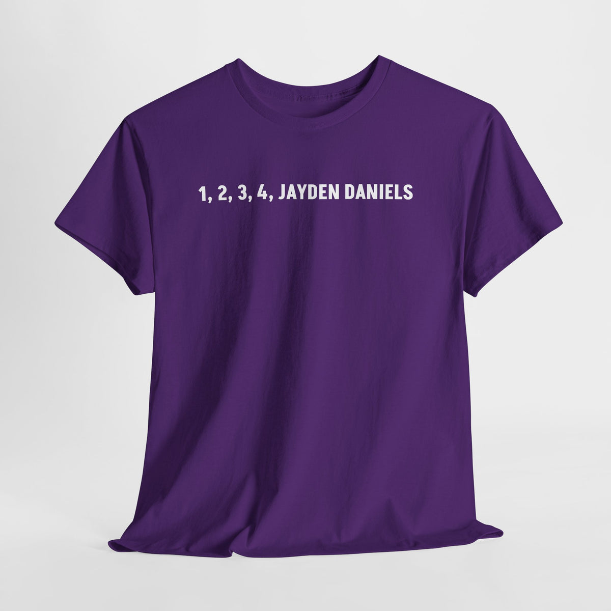 1 2 3 4 Jayden Daniels Shirt, Jayden Daniels Tee, Washington Commanders Shirt, Commanders Fan Gift, Football Fan Tee, QB Shirt