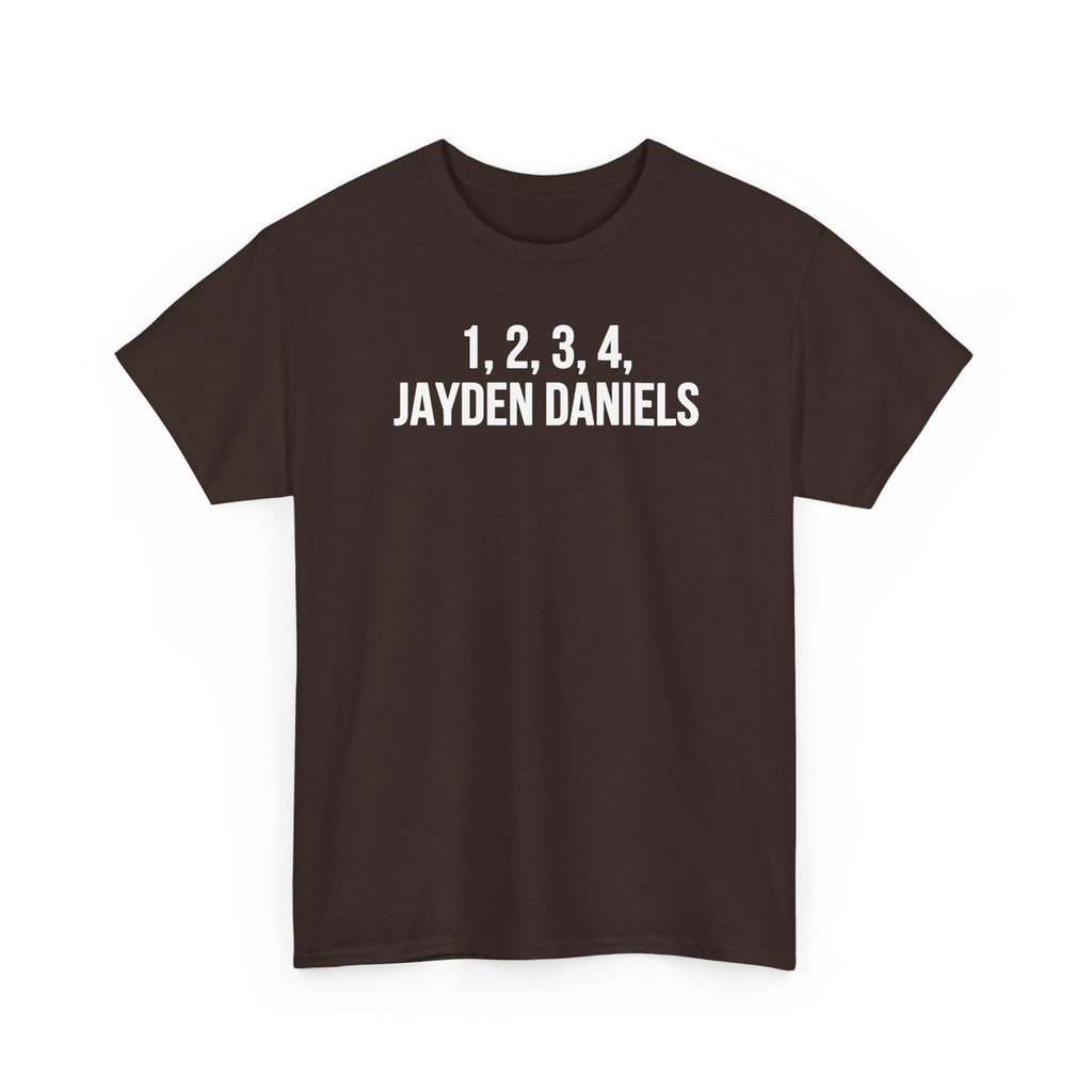 1 2 3 4 Jayden Daniels Shirt, Jayden Daniels Tee, Washington Commanders Shirt, Commanders Fan Gift, Football Fan Tee, QB Shirt