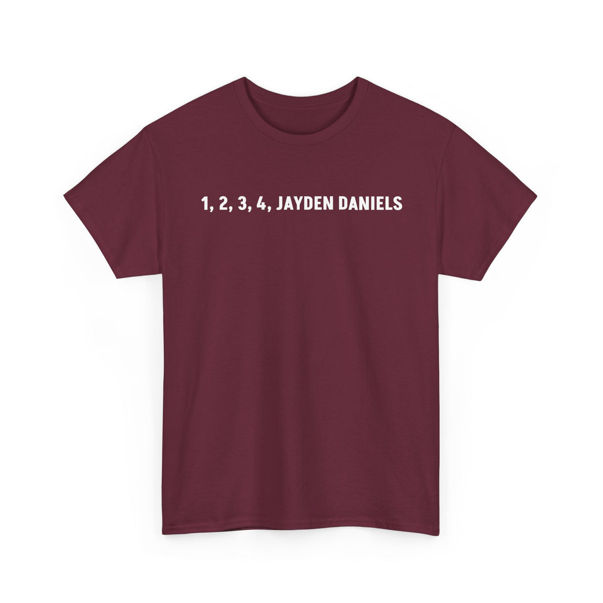 1 2 3 4 Jayden Daniels Shirt, Jayden Daniels Tee, Washington Commanders Shirt, Commanders Fan Gift, Football Fan Tee, QB Shirt