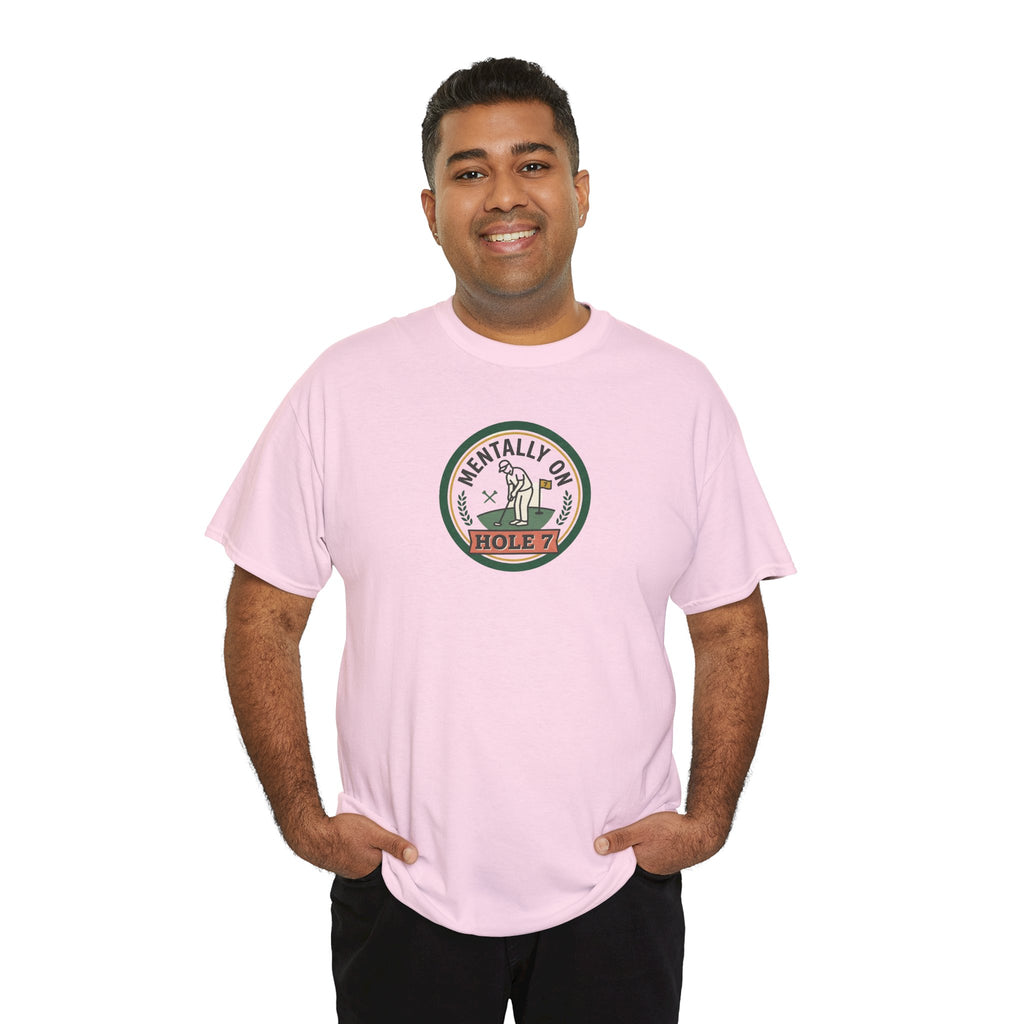 Golf T-Shirt — Mentally On Hole 7 Vintage Golfing Tee