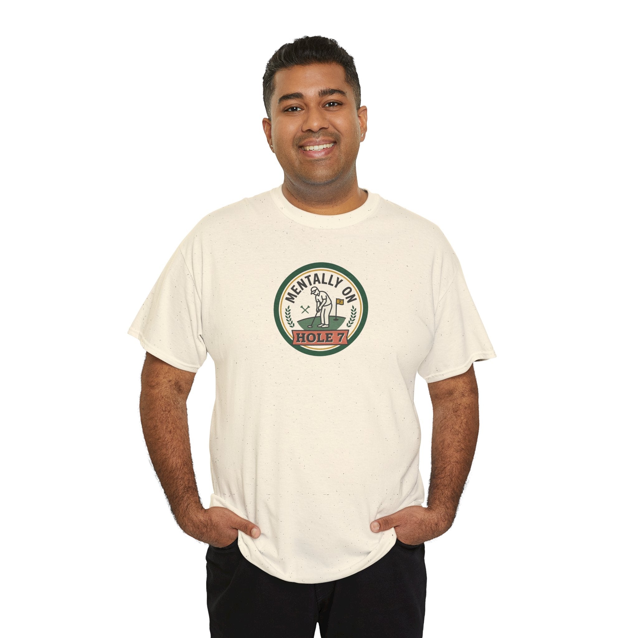 Golf T-Shirt — Mentally On Hole 7 Vintage Golfing Tee