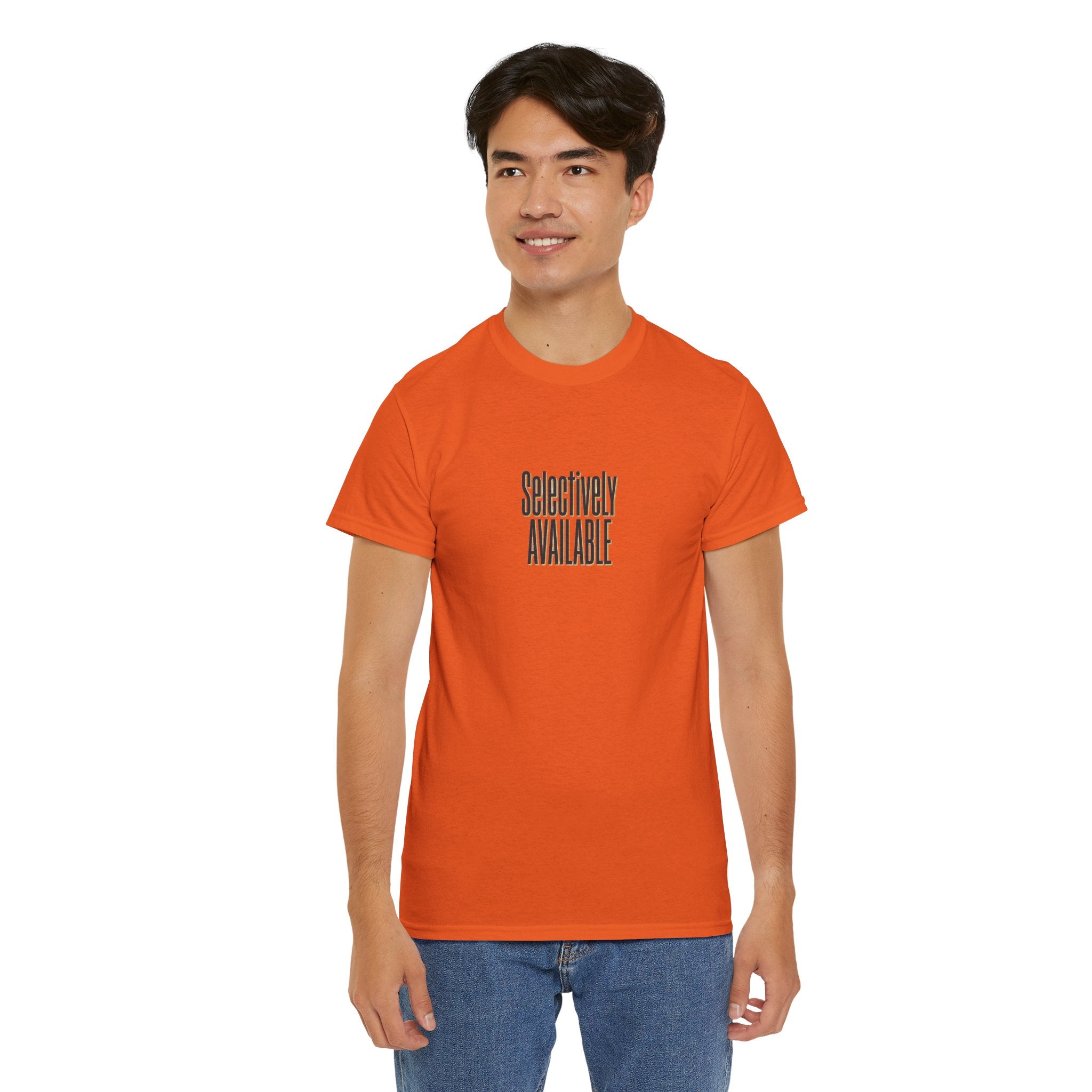 Selectively Available Graphic Tee — Minimalist Statement T-Shirt