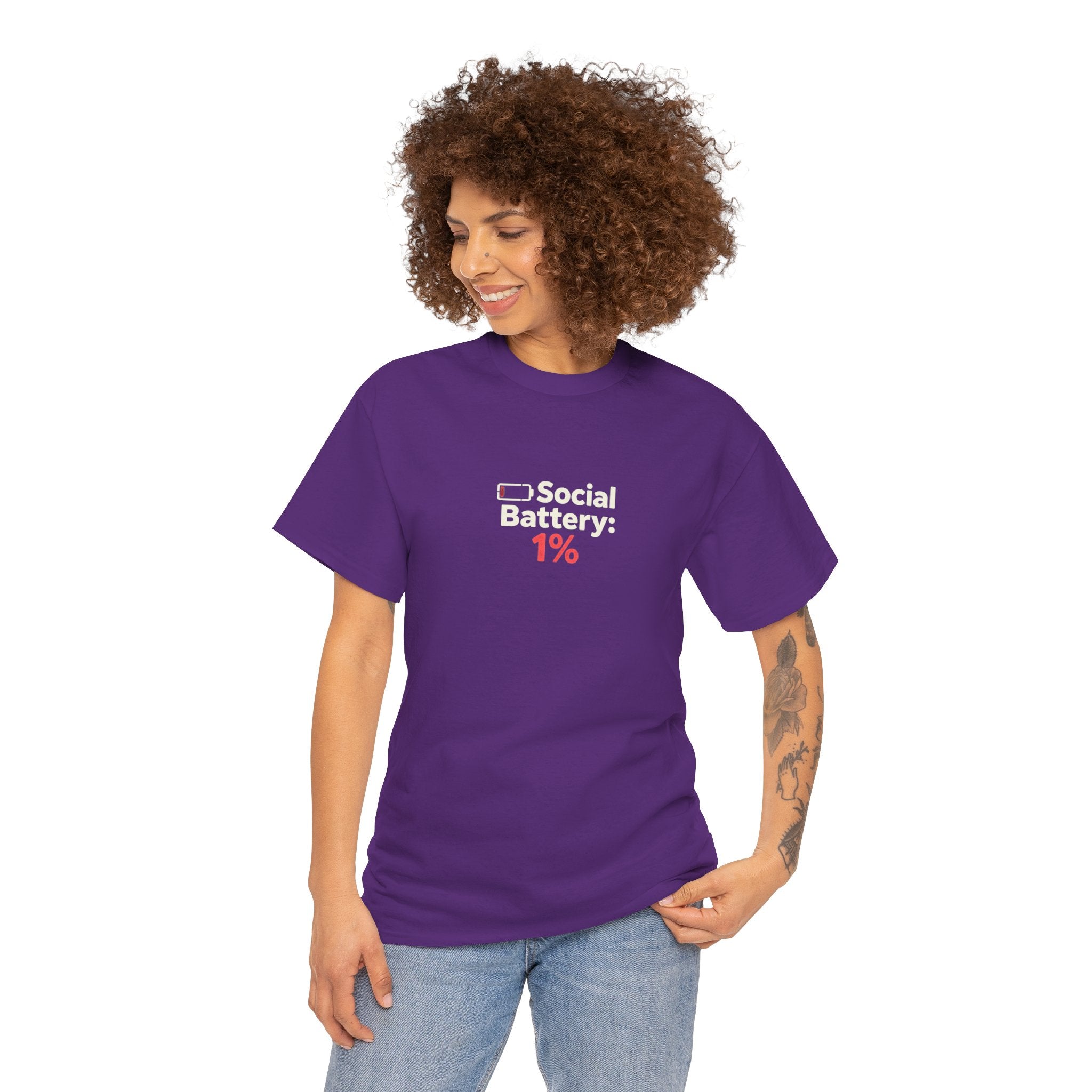 Social Battery 1% T-Shirt