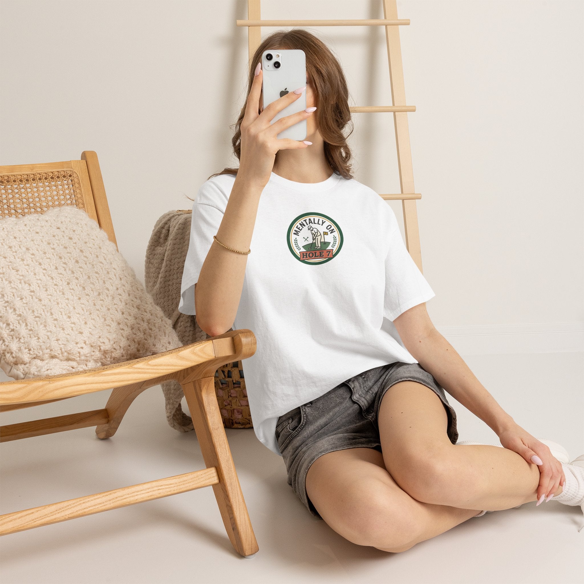 Golf T-Shirt — Mentally On Hole 7 Vintage Golfing Tee