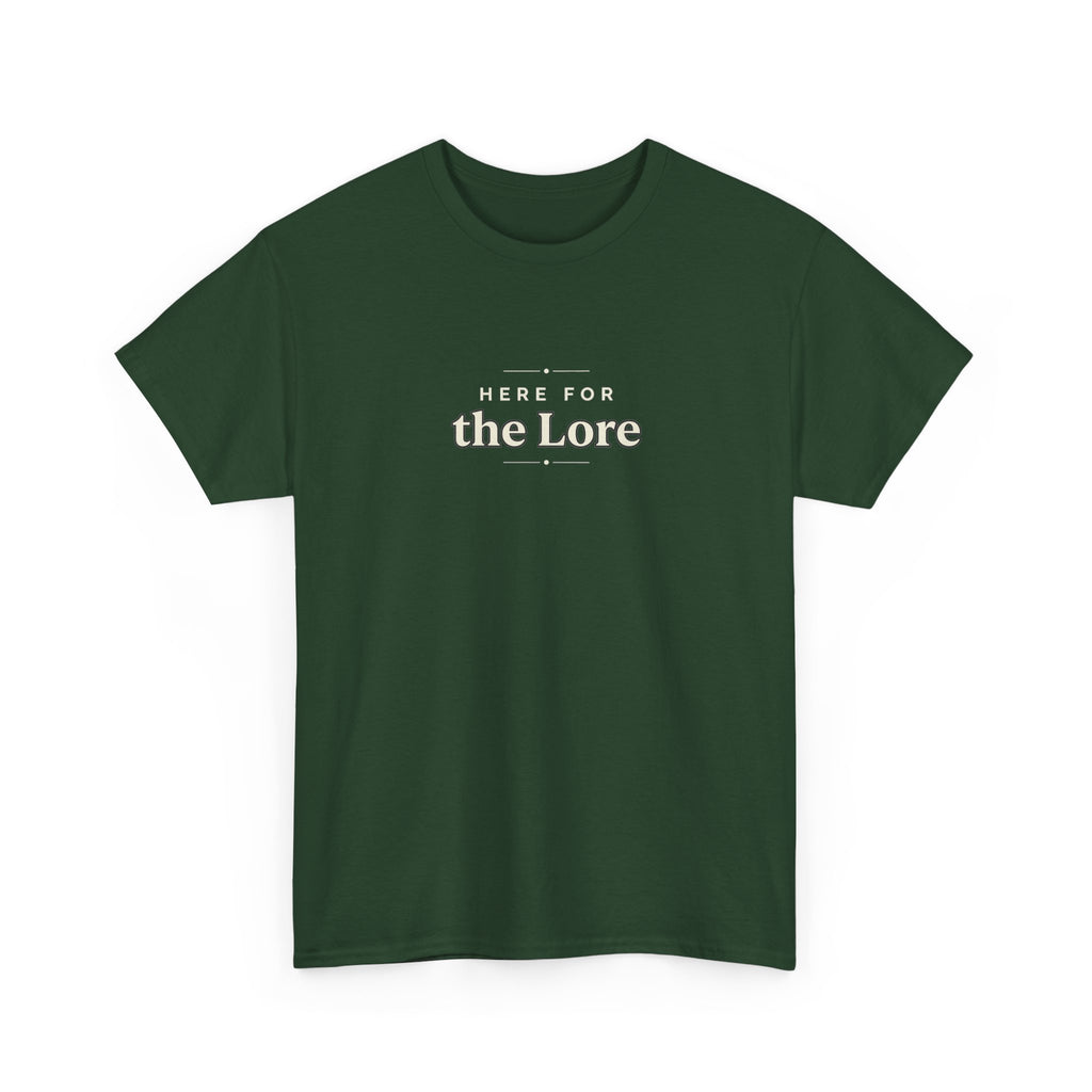 The Lore Graphic Tee — Minimal Vintage Text Shirt