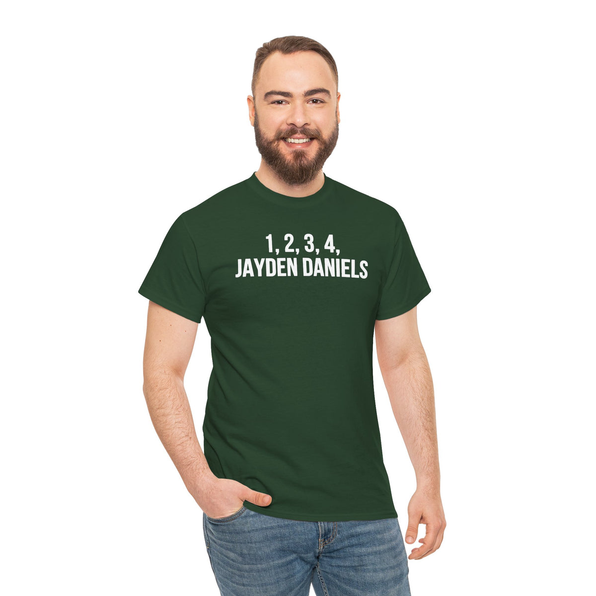 1 2 3 4 Jayden Daniels Shirt, Jayden Daniels Tee, Washington Commanders Shirt, Commanders Fan Gift, Football Fan Tee, QB Shirt