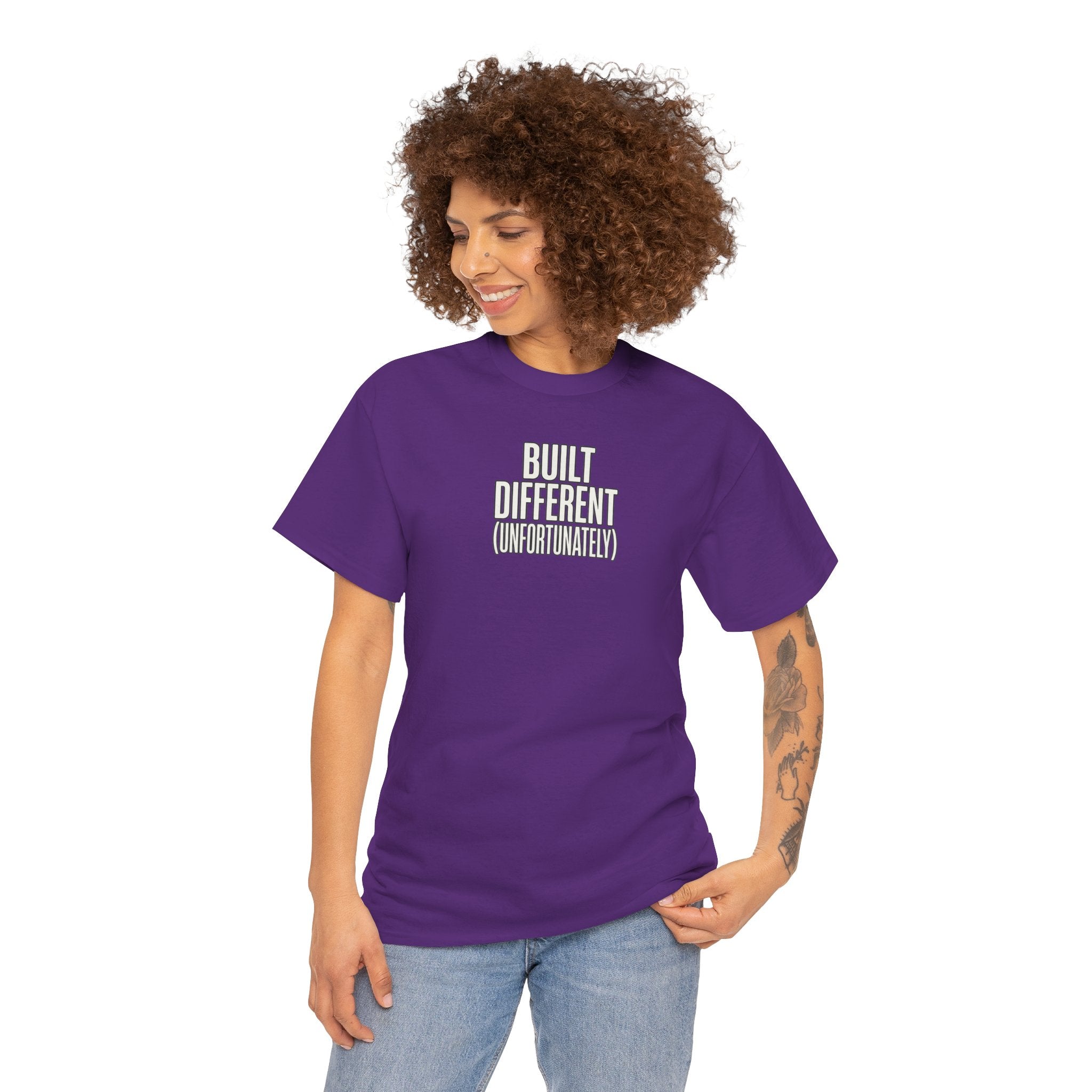 Built Different Tee — Bold Minimalist Graphic T-Shirt
