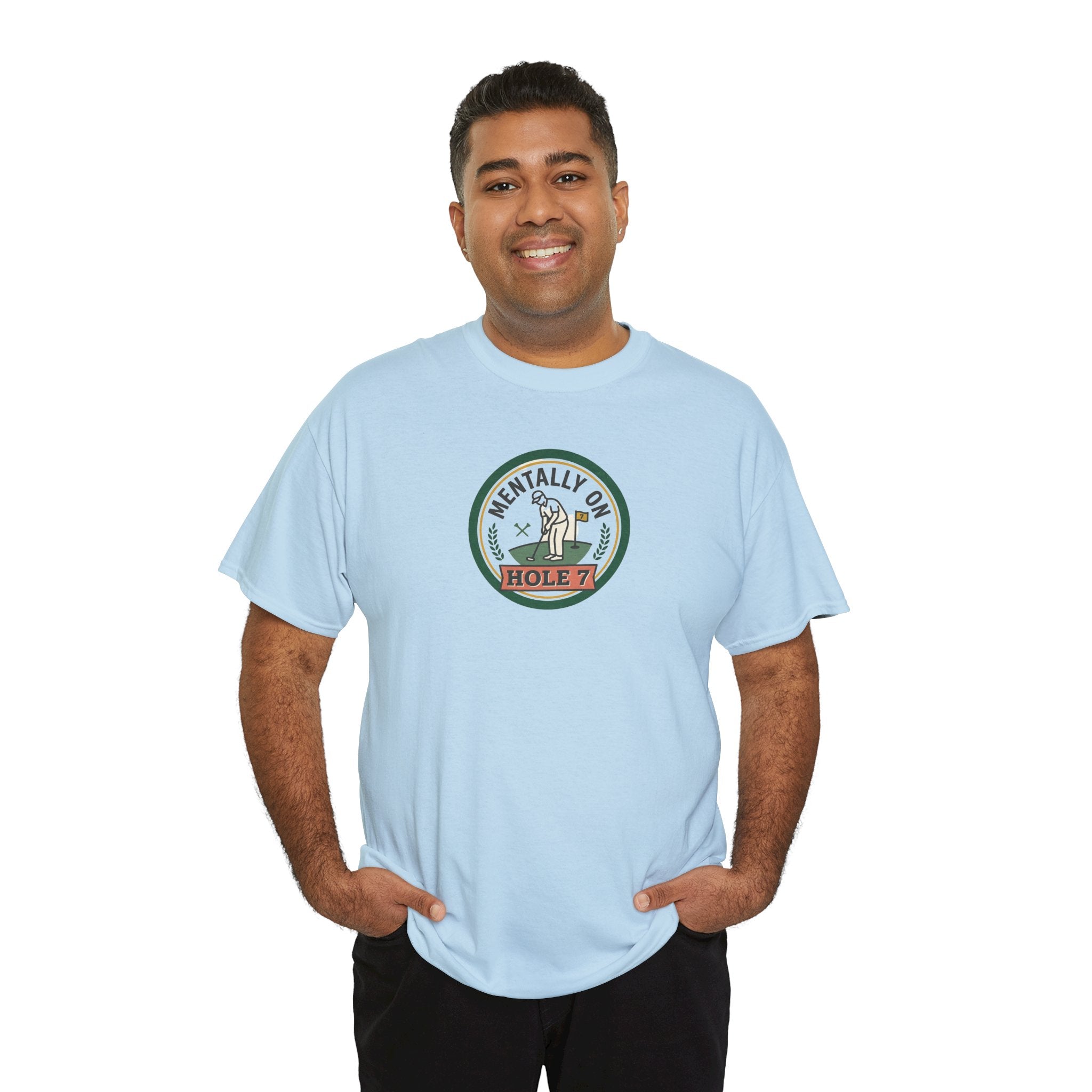 Golf T-Shirt — Mentally On Hole 7 Vintage Golfing Tee