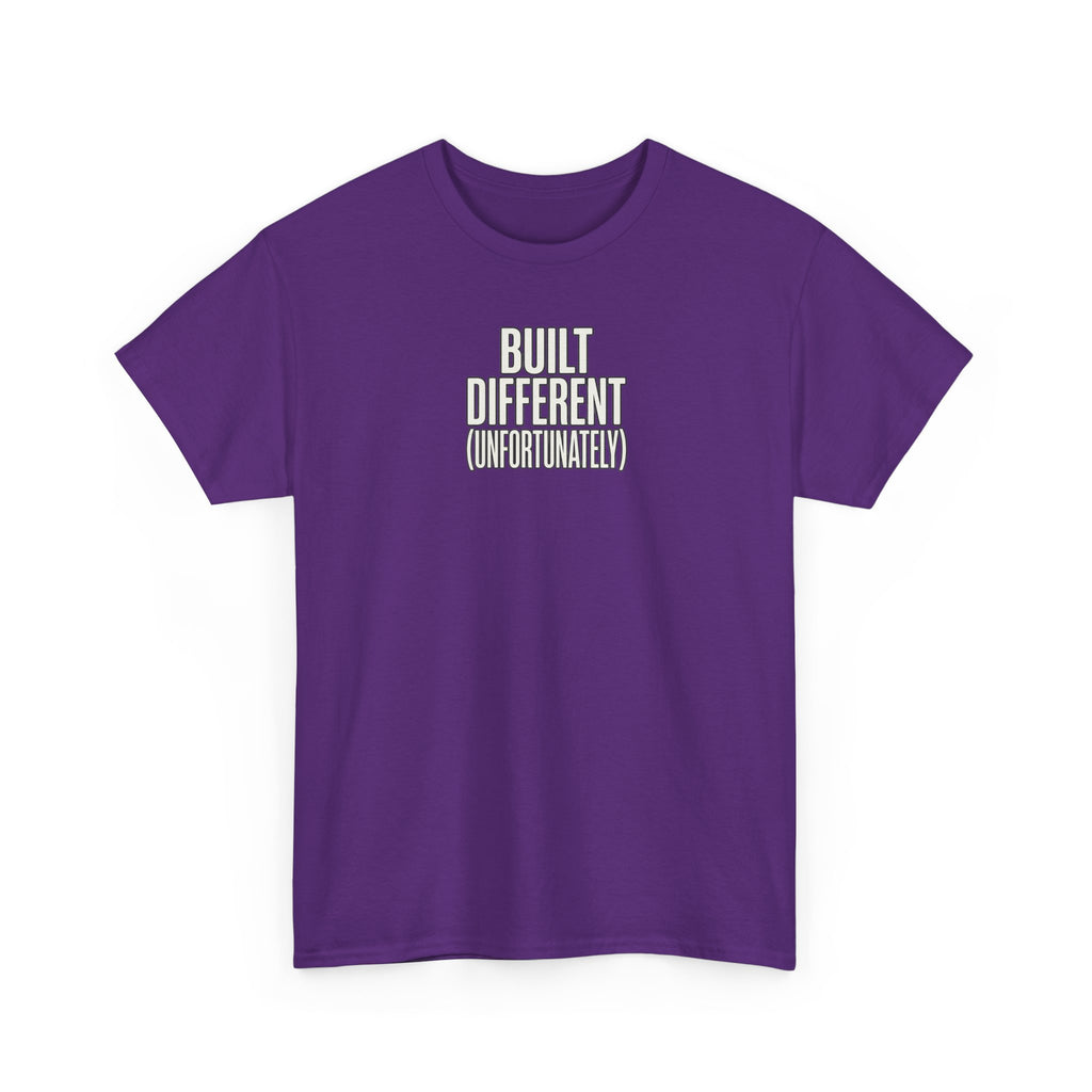 Built Different Tee — Bold Minimalist Graphic T-Shirt