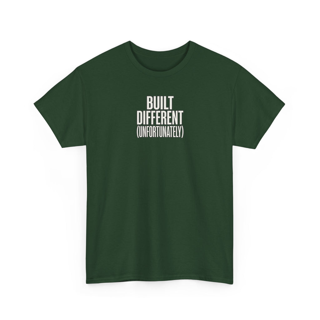 Built Different Tee — Bold Minimalist Graphic T-Shirt
