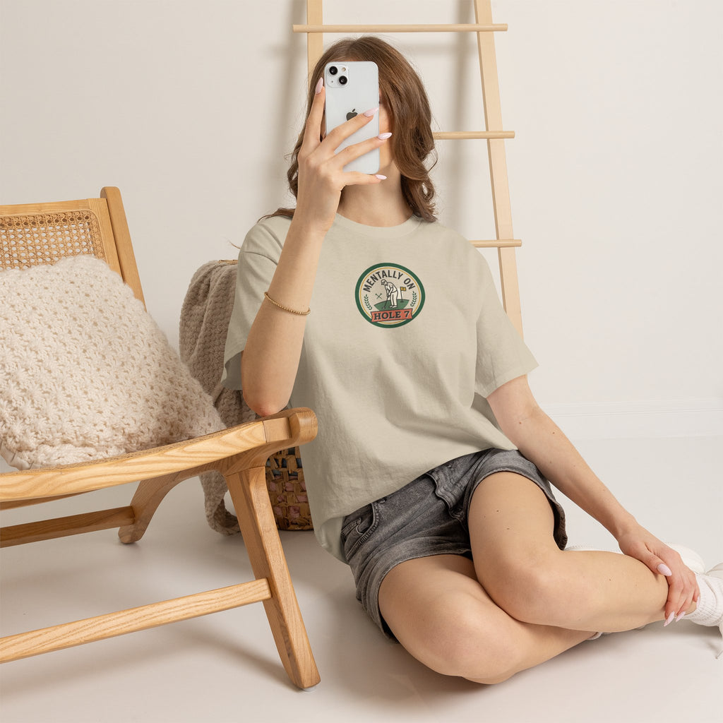Golf T-Shirt — Mentally On Hole 7 Vintage Golfing Tee