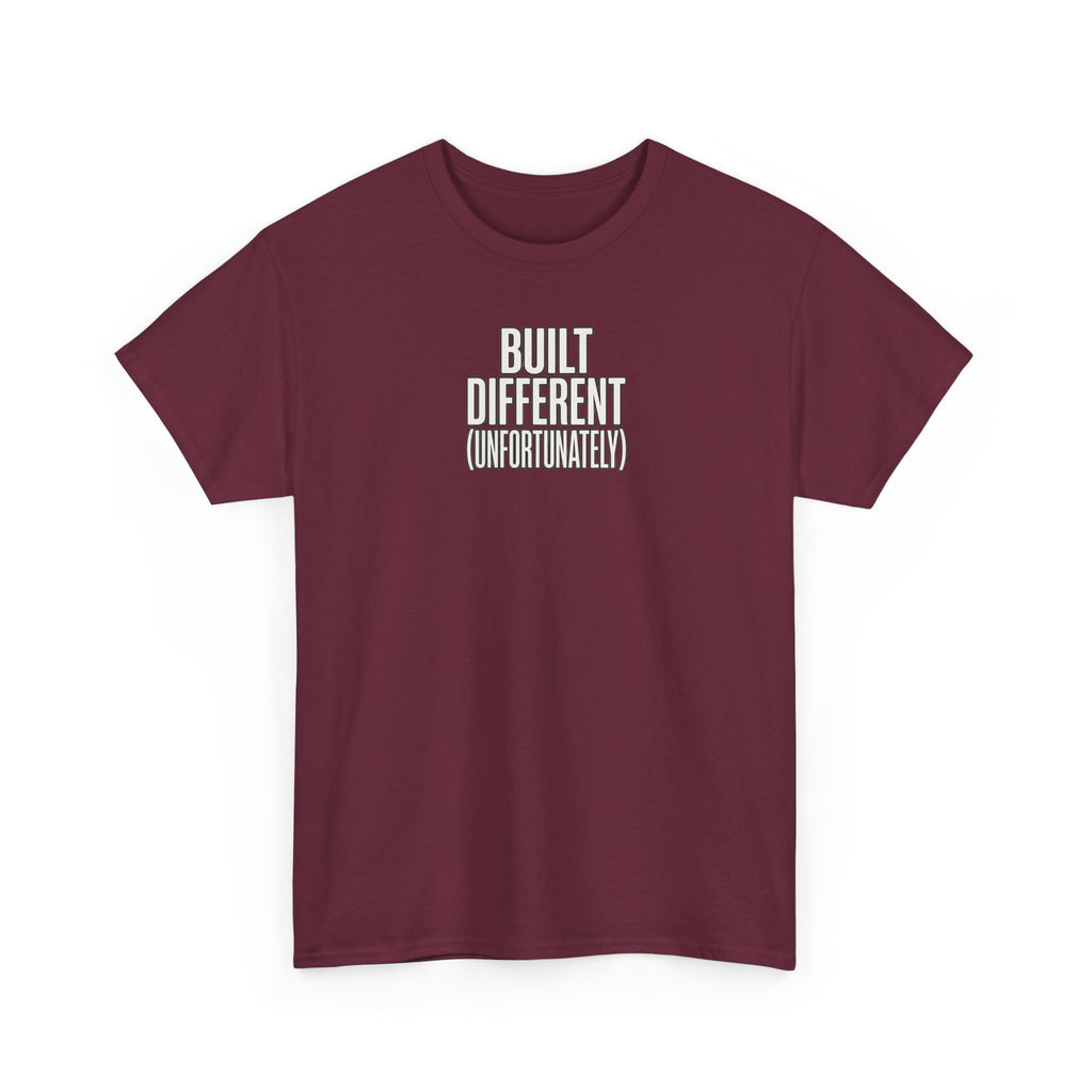 Built Different Tee — Bold Minimalist Graphic T-Shirt