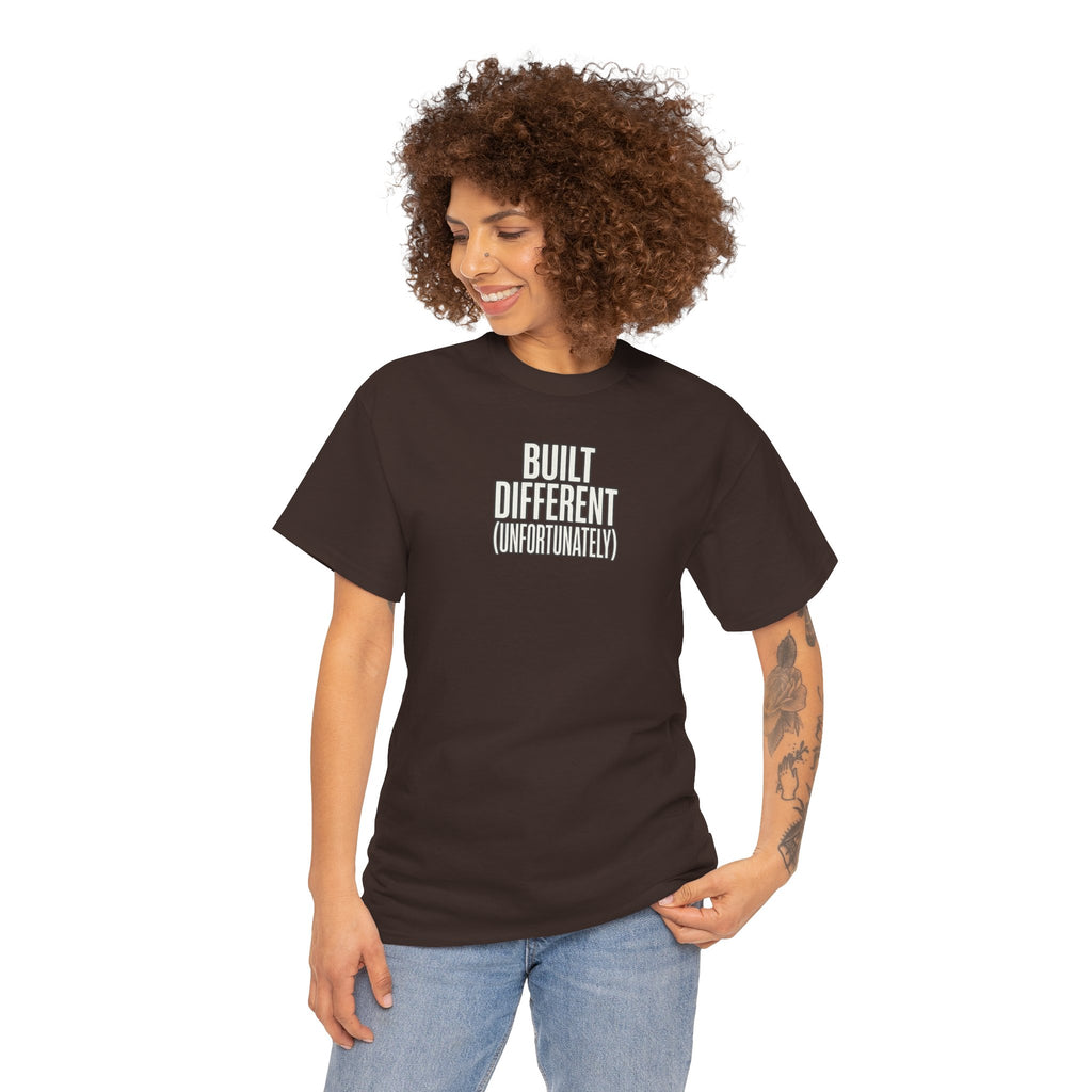 Built Different Tee — Bold Minimalist Graphic T-Shirt