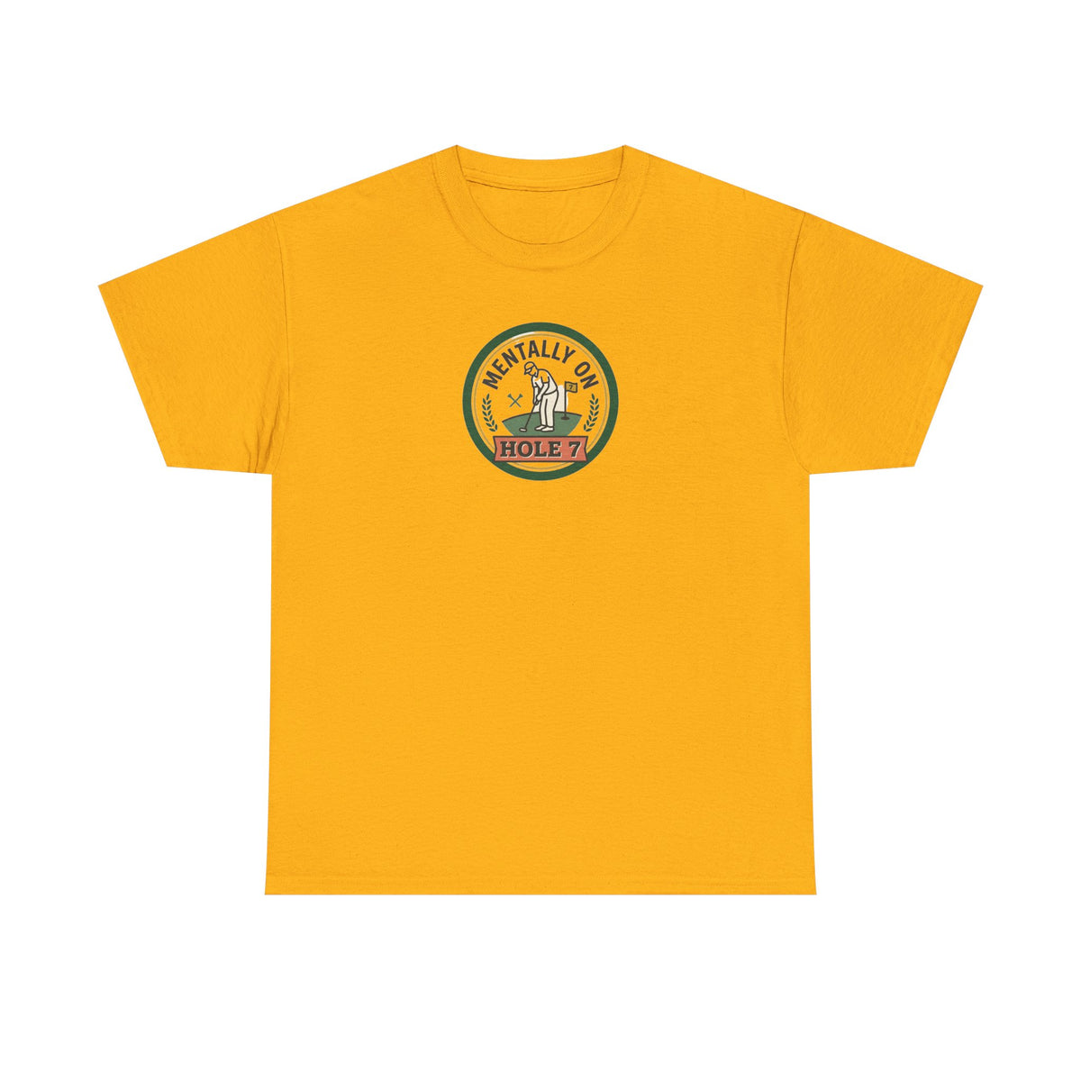 Golf T-Shirt — Mentally On Hole 7 Vintage Golfing Tee