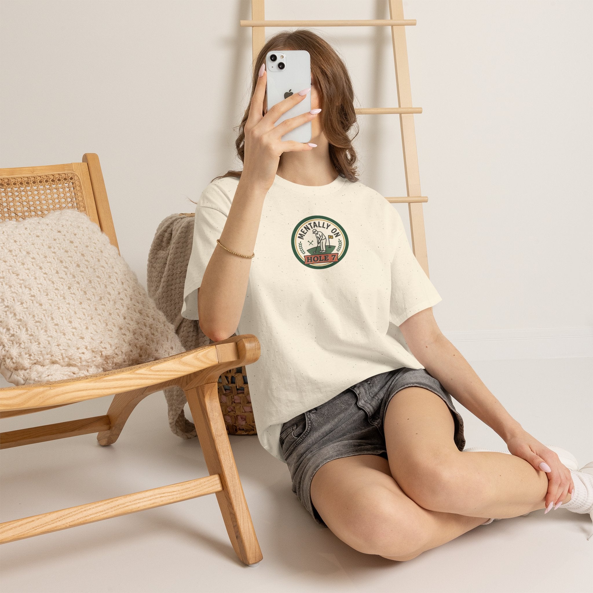 Golf T-Shirt — Mentally On Hole 7 Vintage Golfing Tee