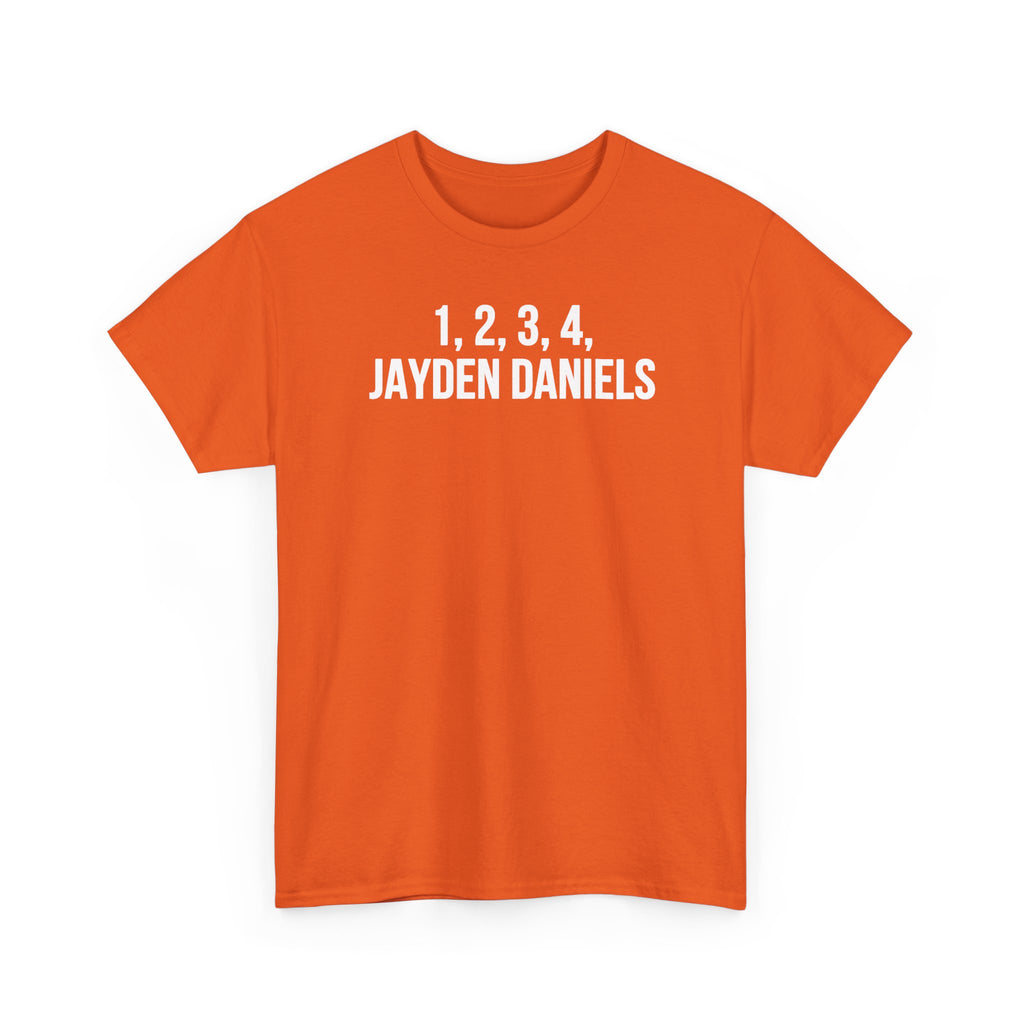 1 2 3 4 Jayden Daniels Shirt, Jayden Daniels Tee, Washington Commanders Shirt, Commanders Fan Gift, Football Fan Tee, QB Shirt