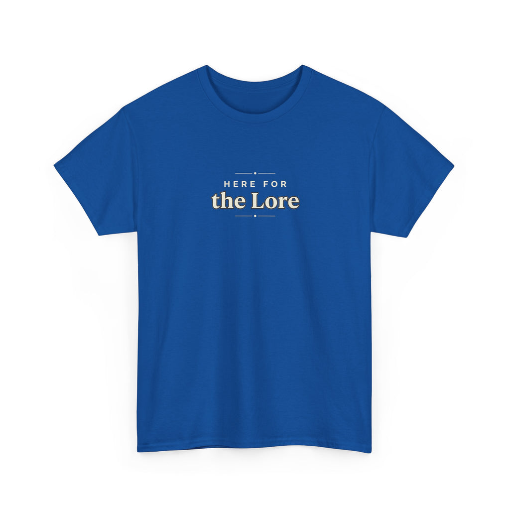 The Lore Graphic Tee — Minimal Vintage Text Shirt