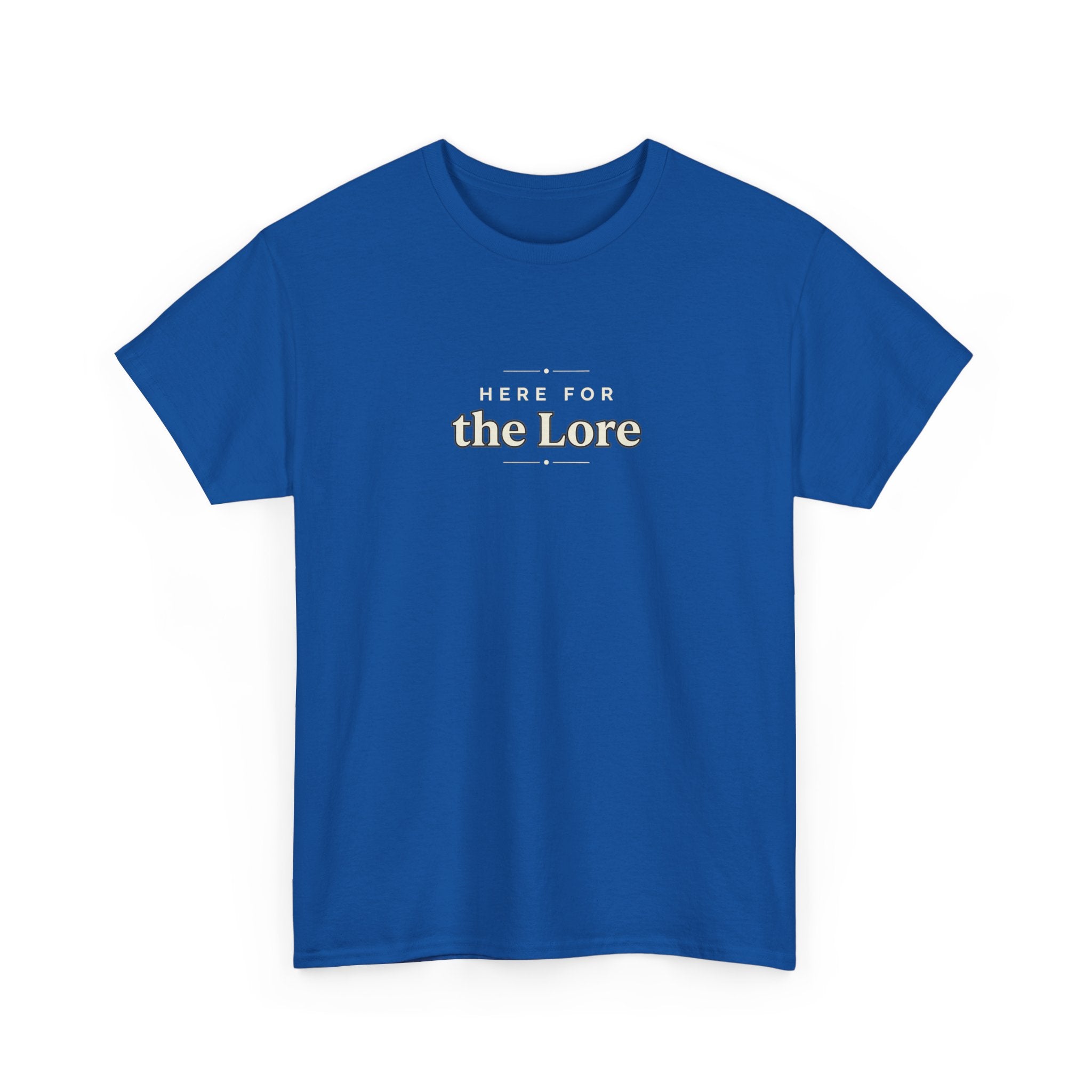 The Lore Graphic Tee — Minimal Vintage Text Shirt
