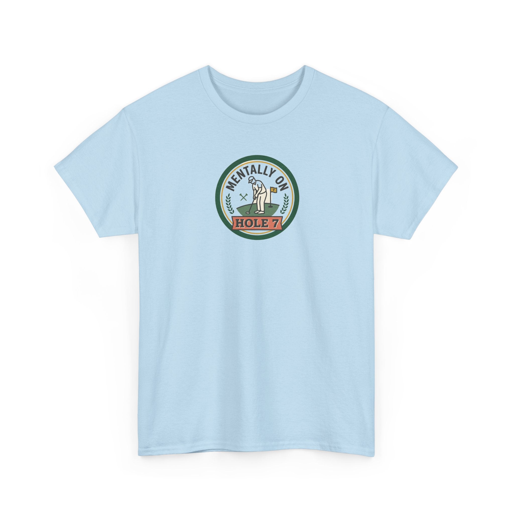 Golf T-Shirt — Mentally On Hole 7 Vintage Golfing Tee