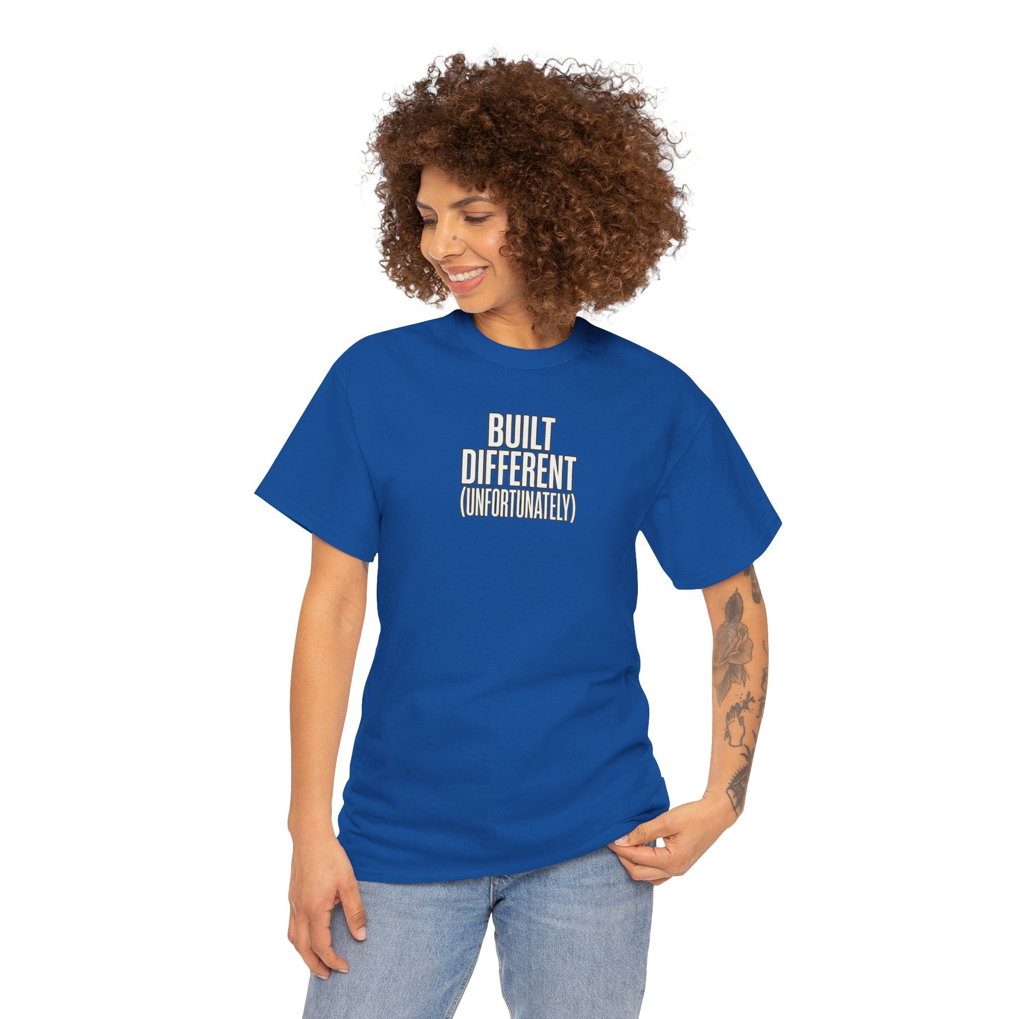 Built Different Tee — Bold Minimalist Graphic T-Shirt