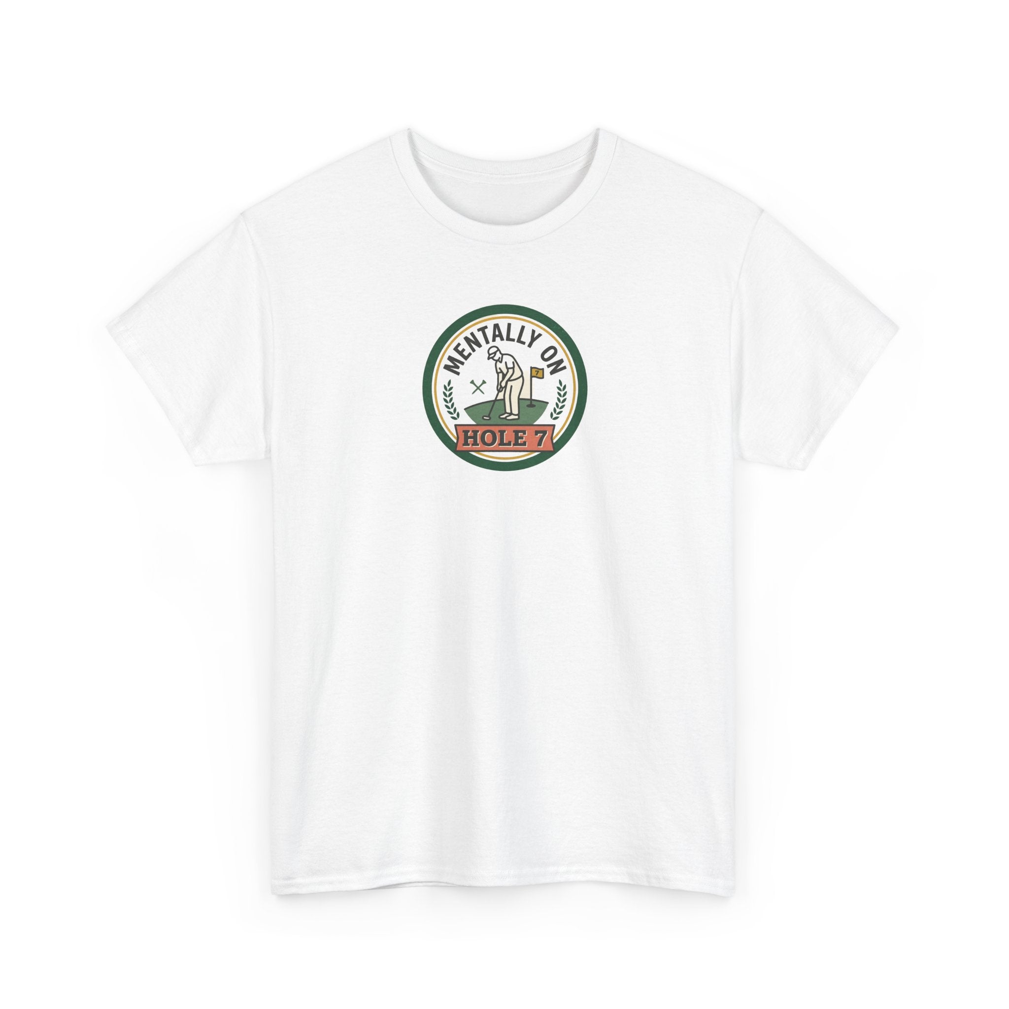 Golf T-Shirt — Mentally On Hole 7 Vintage Golfing Tee