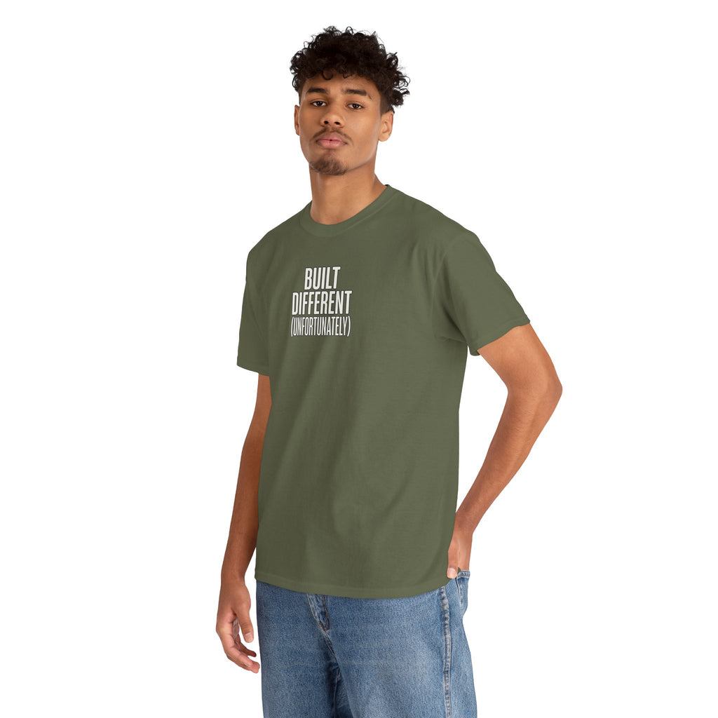 Built Different Tee — Bold Minimalist Graphic T-Shirt