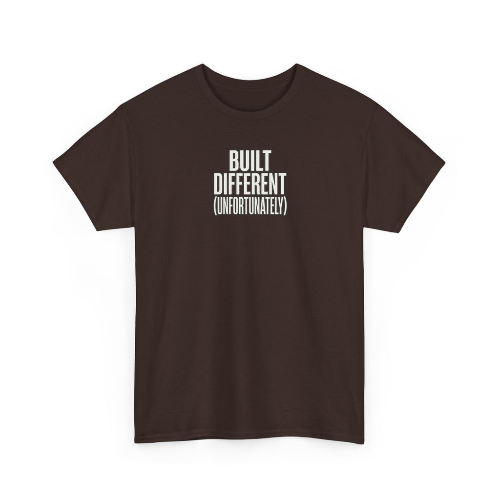 Built Different Tee — Bold Minimalist Graphic T-Shirt