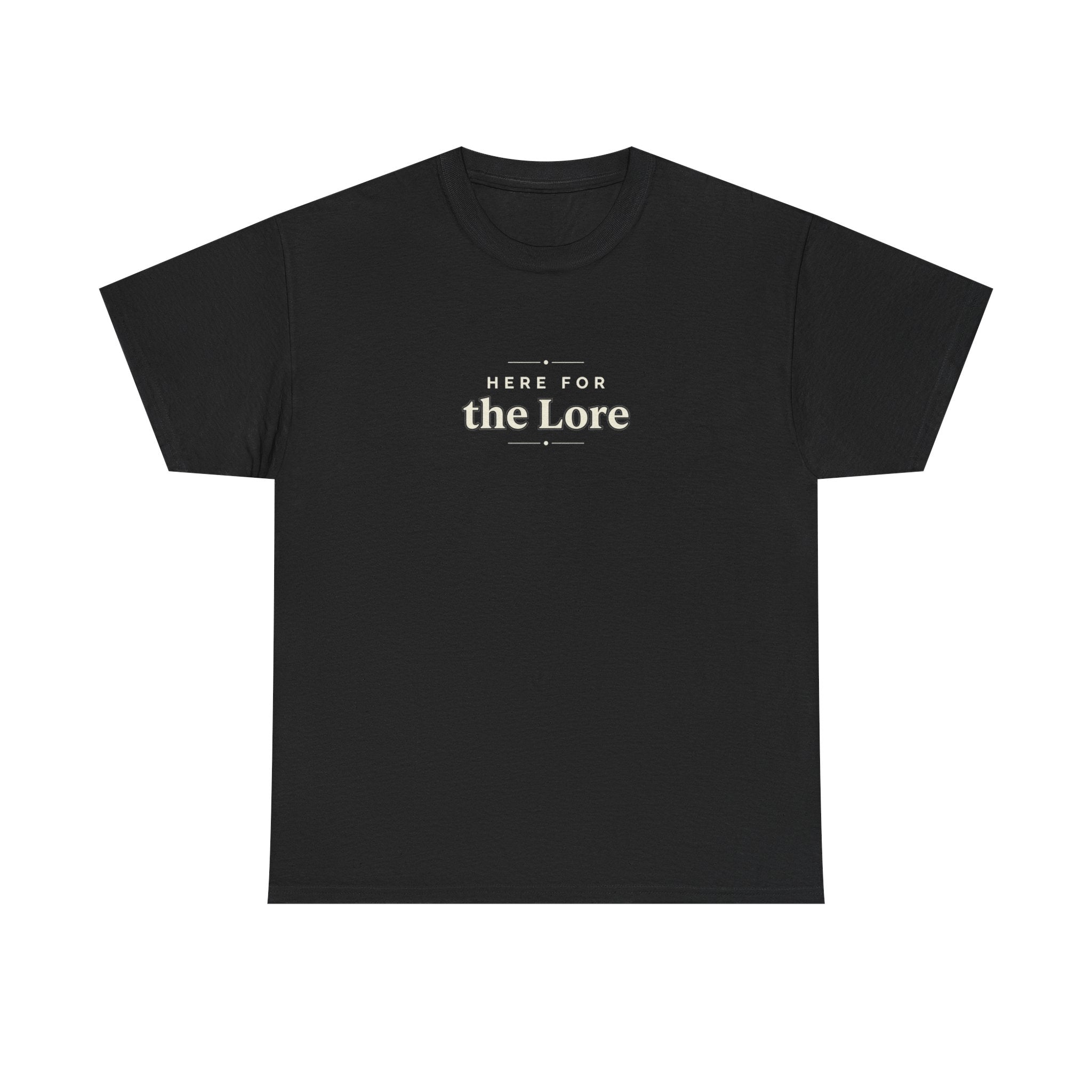 The Lore Graphic Tee — Minimal Vintage Text Shirt