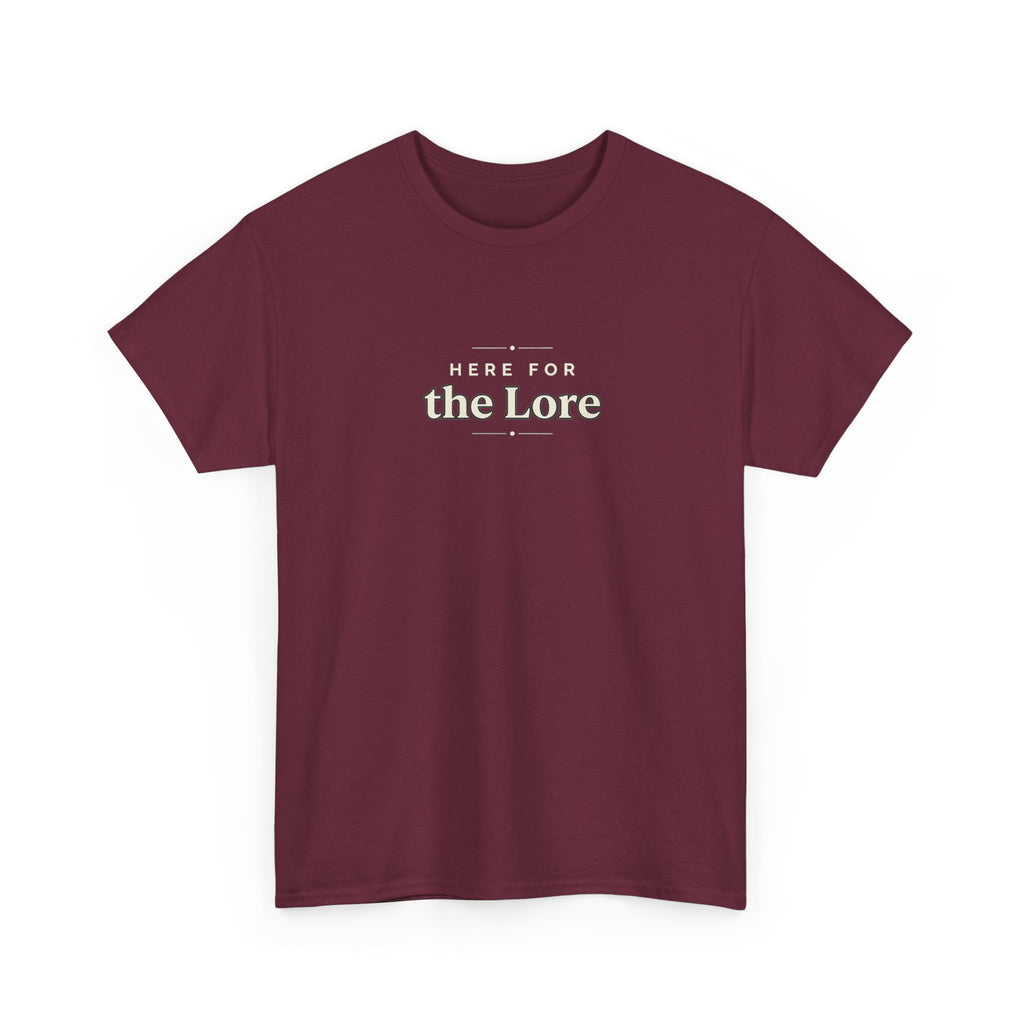 The Lore Graphic Tee — Minimal Vintage Text Shirt