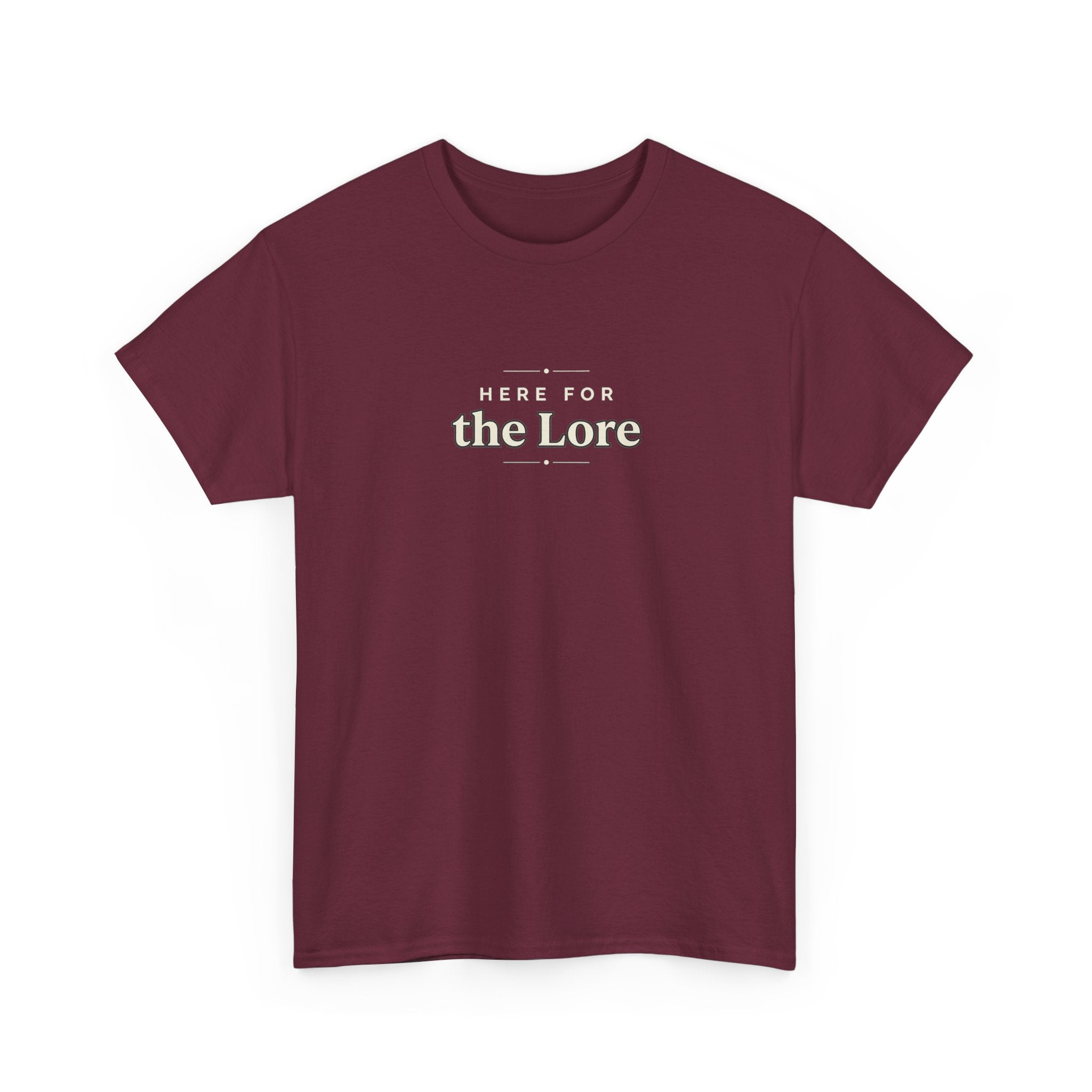 The Lore Graphic Tee — Minimal Vintage Text Shirt