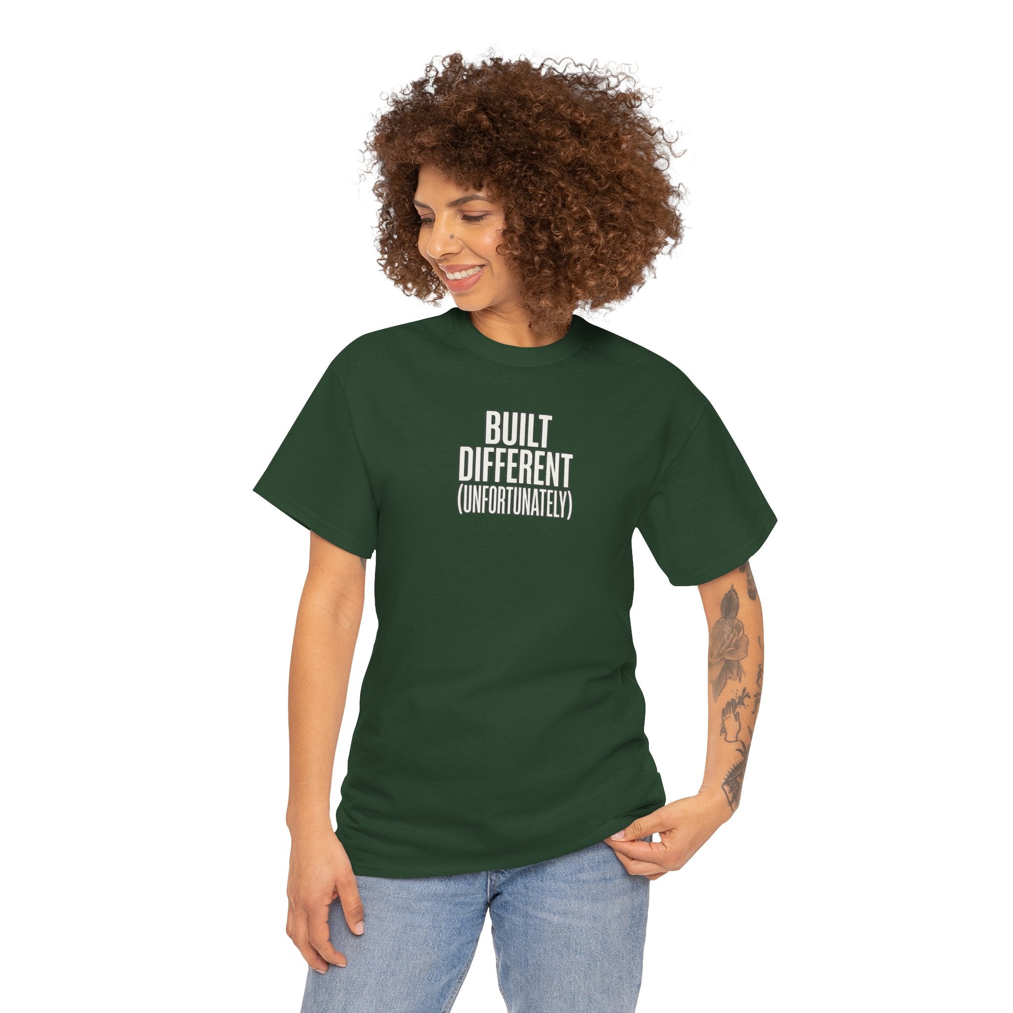 Built Different Tee — Bold Minimalist Graphic T-Shirt