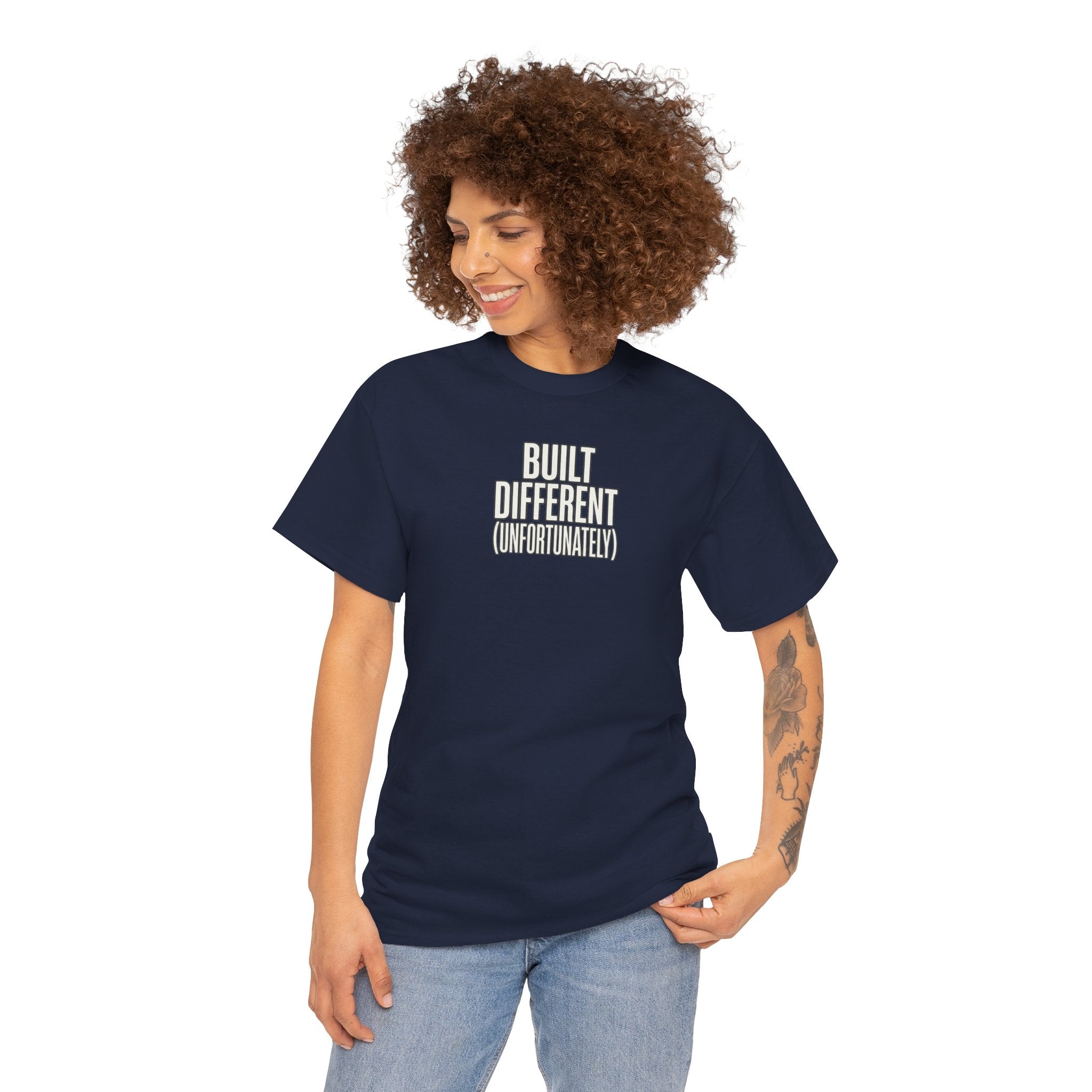 Built Different Tee — Bold Minimalist Graphic T-Shirt