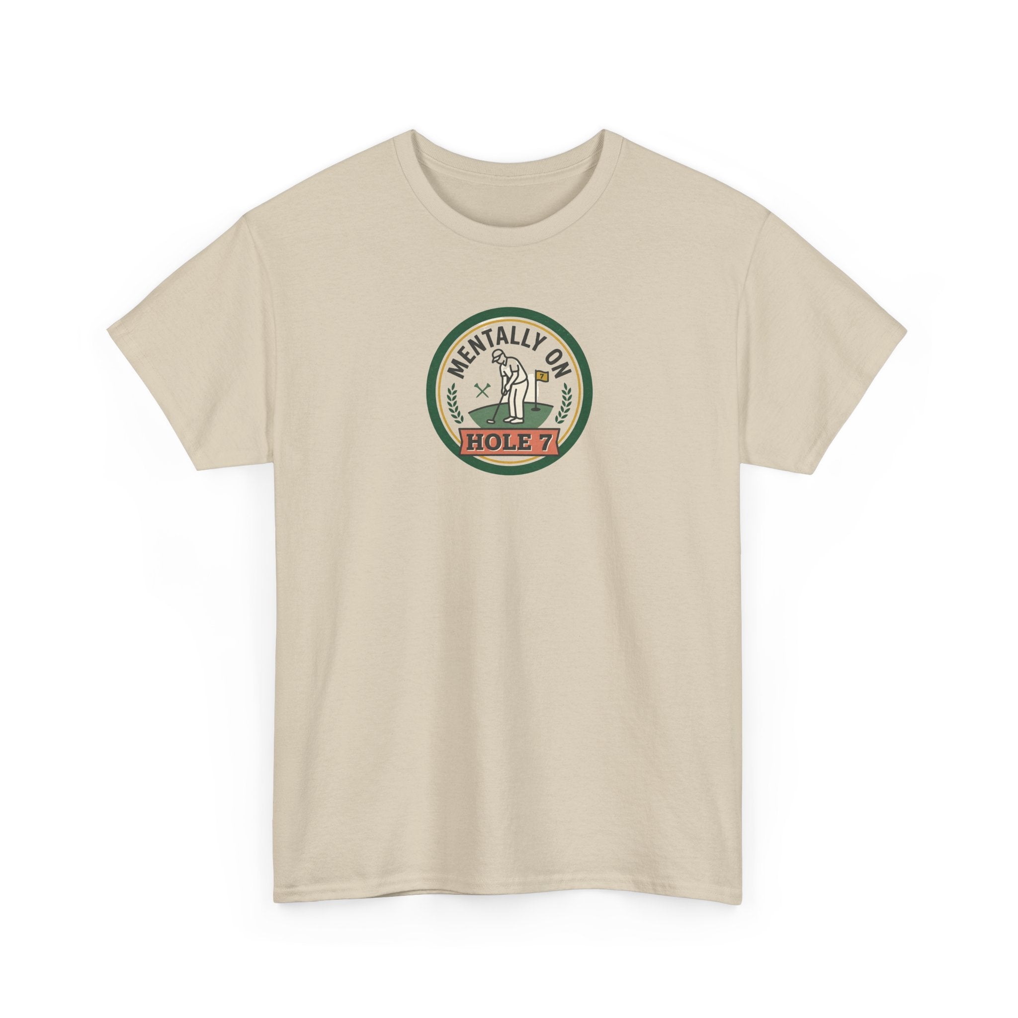 Golf T-Shirt — Mentally On Hole 7 Vintage Golfing Tee