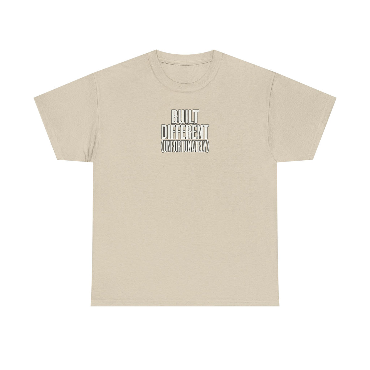 Built Different Tee — Bold Minimalist Graphic T-Shirt