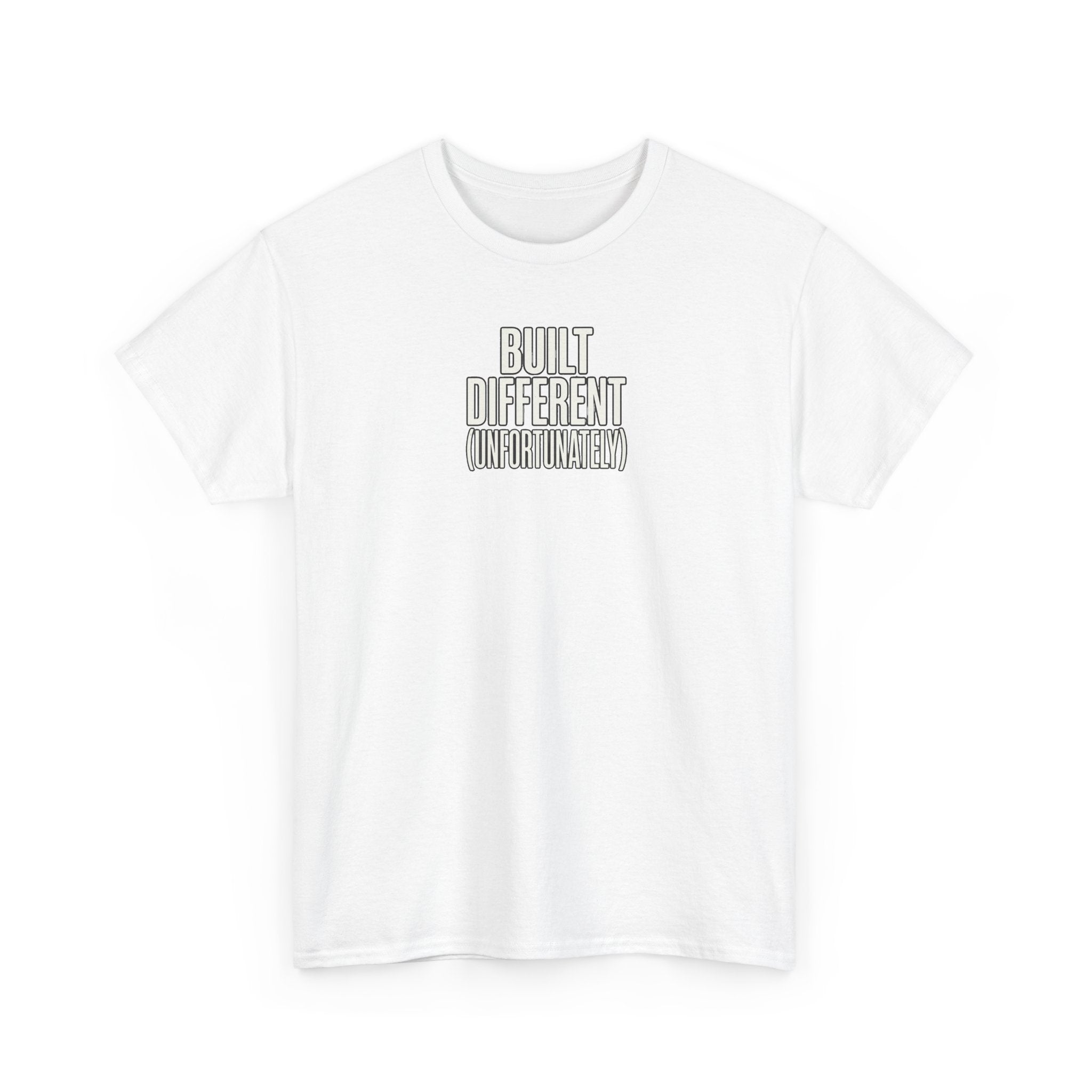 Built Different Tee — Bold Minimalist Graphic T-Shirt