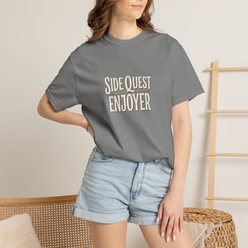 Side Quest Enjoyer T-Shirt — Retro Gamer Adventure Tee