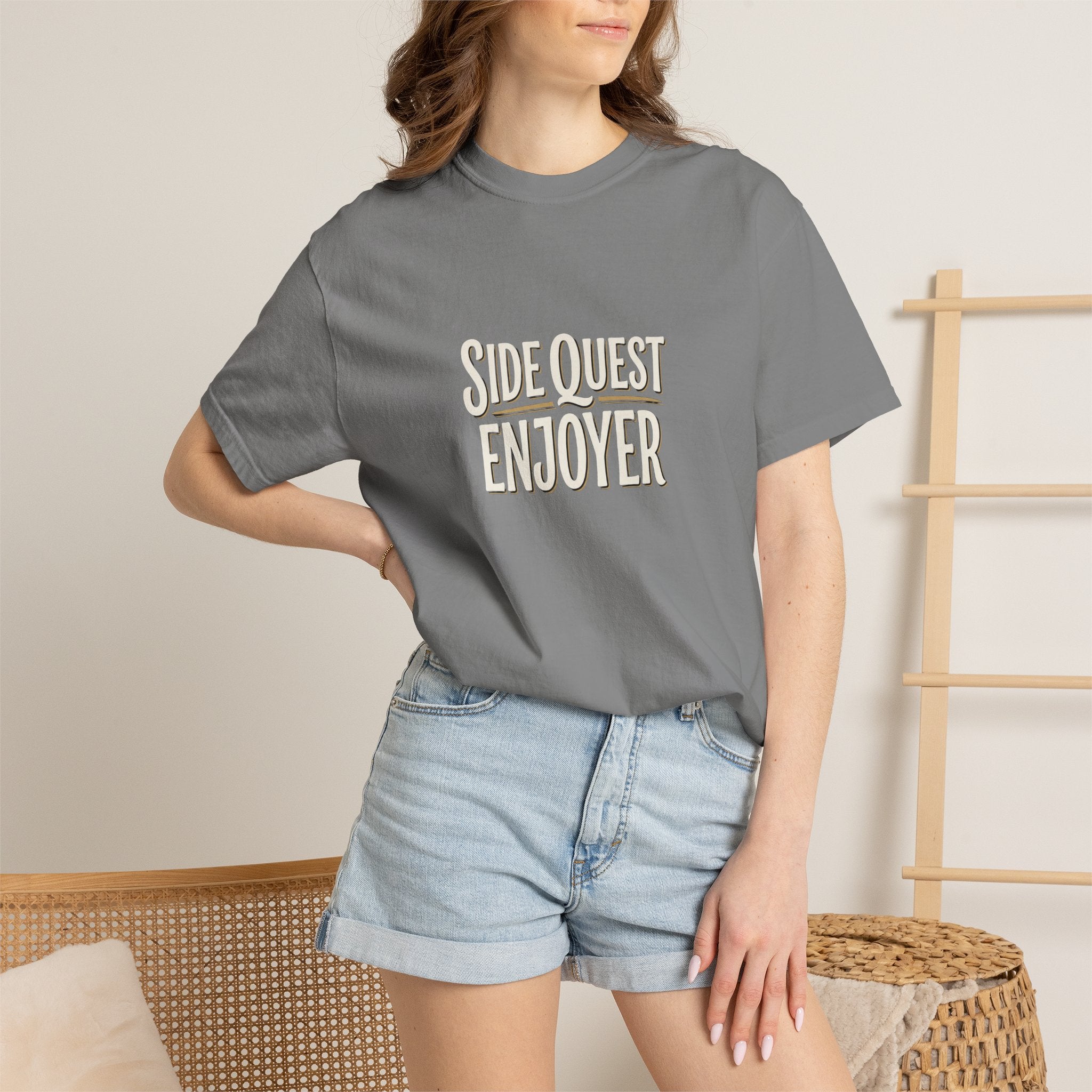 Side Quest Enjoyer T-Shirt — Retro Gamer Adventure Tee