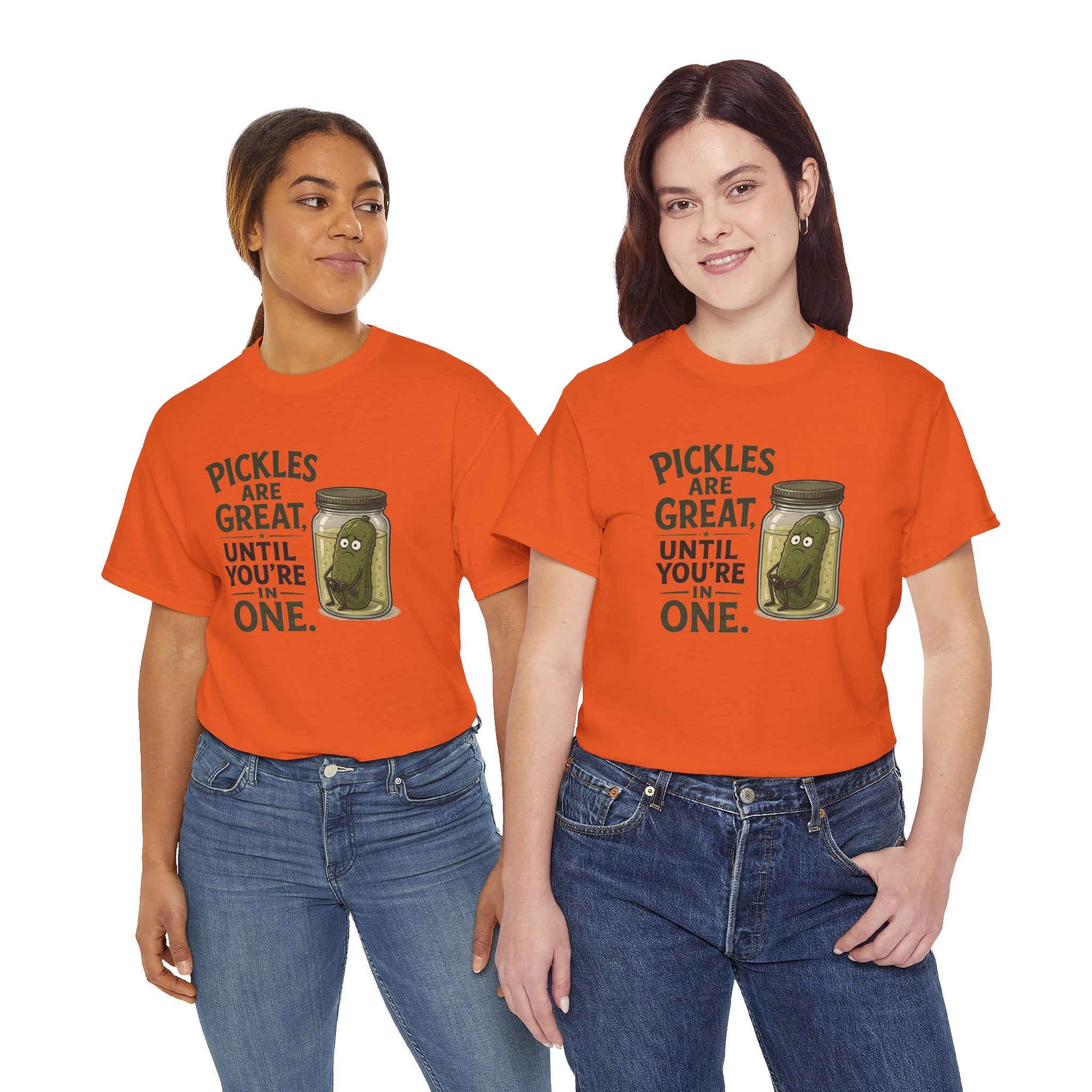 T-Shirt — "Pickles Are Great, Until You’re In One" Funny Pickle Graphic Tee