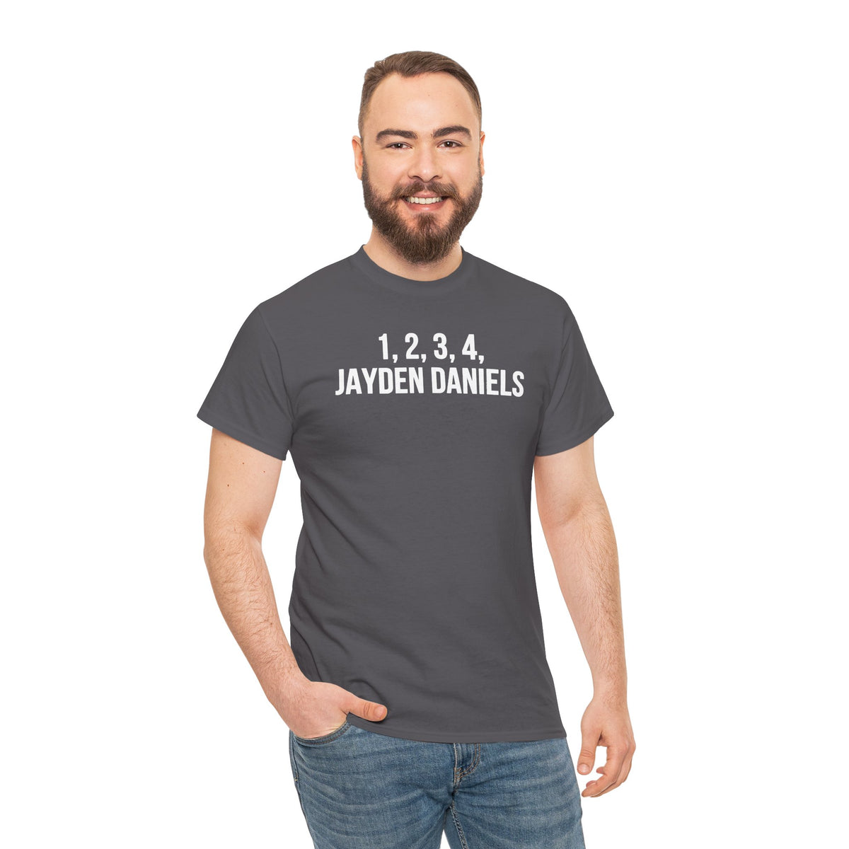 1 2 3 4 Jayden Daniels Shirt, Jayden Daniels Tee, Washington Commanders Shirt, Commanders Fan Gift, Football Fan Tee, QB Shirt
