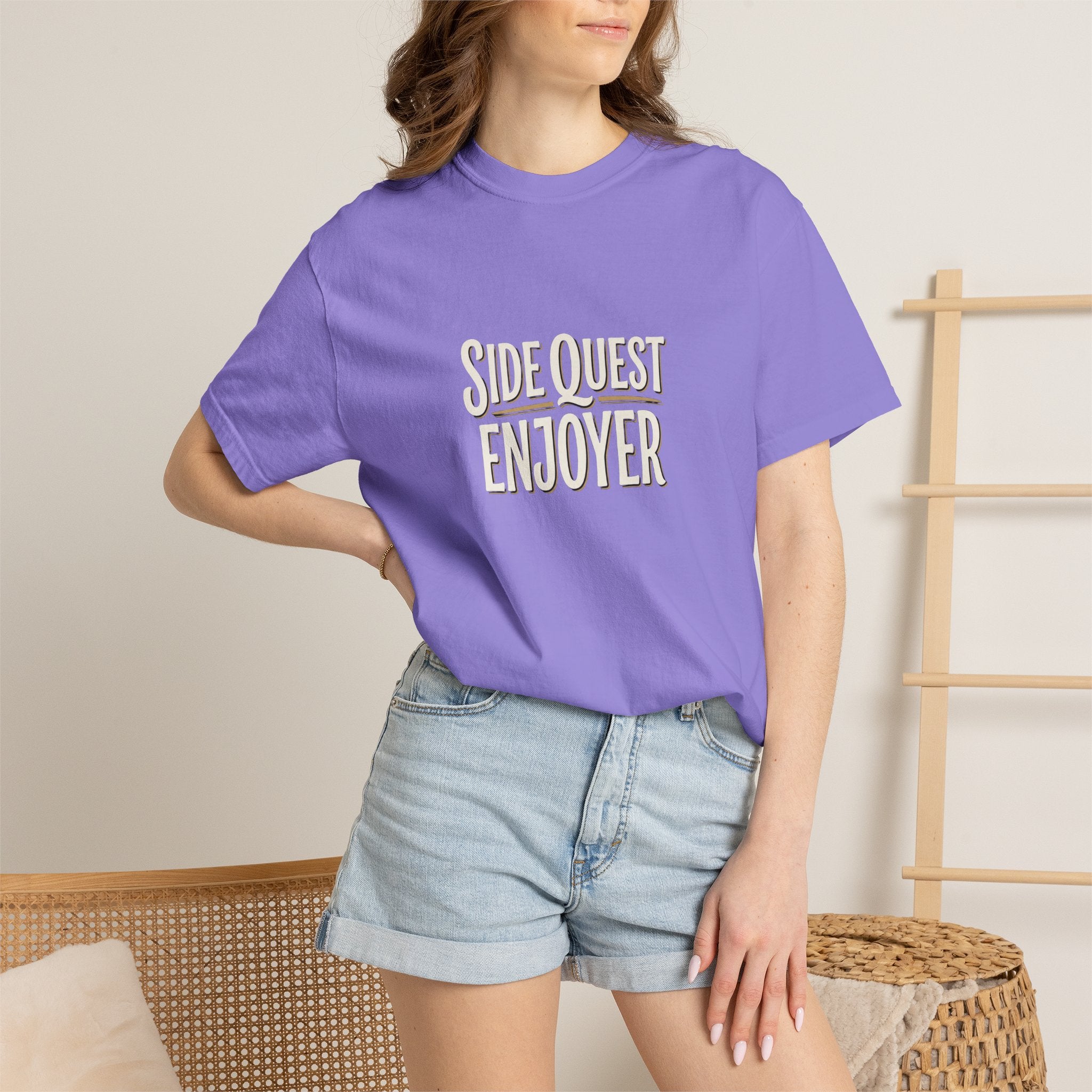 Side Quest Enjoyer T-Shirt — Retro Gamer Adventure Tee