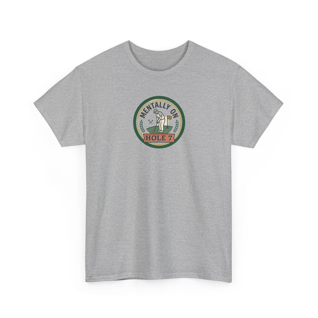 Golf T-Shirt — Mentally On Hole 7 Vintage Golfing Tee