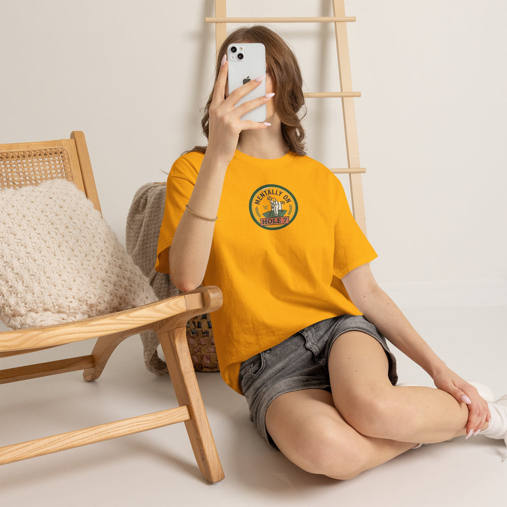 Golf T-Shirt — Mentally On Hole 7 Vintage Golfing Tee