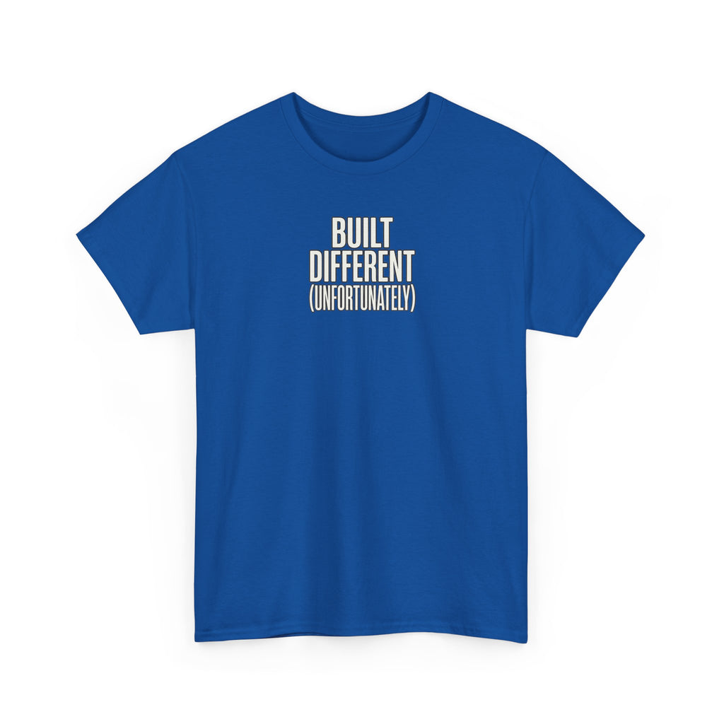 Built Different Tee — Bold Minimalist Graphic T-Shirt