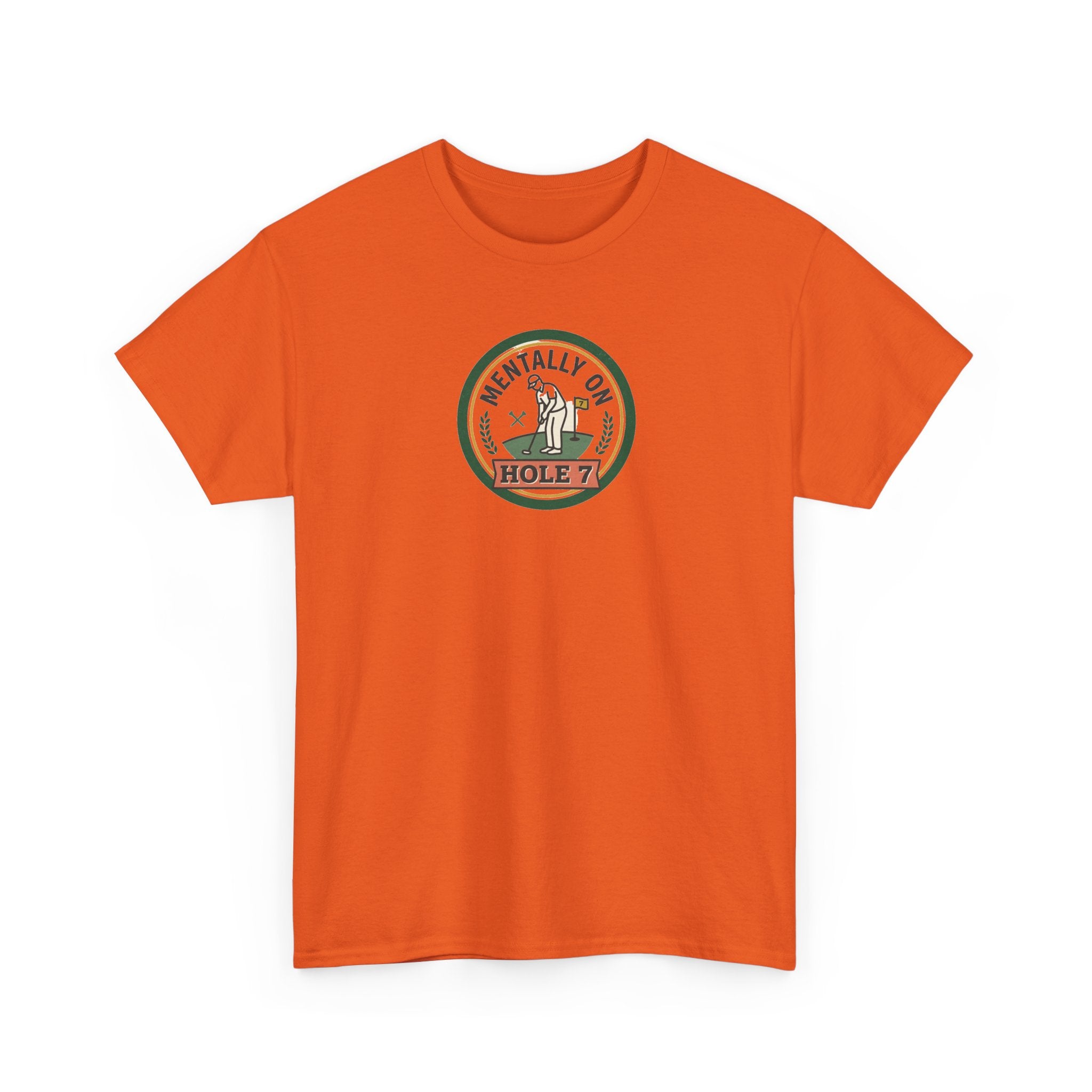 Golf T-Shirt — Mentally On Hole 7 Vintage Golfing Tee