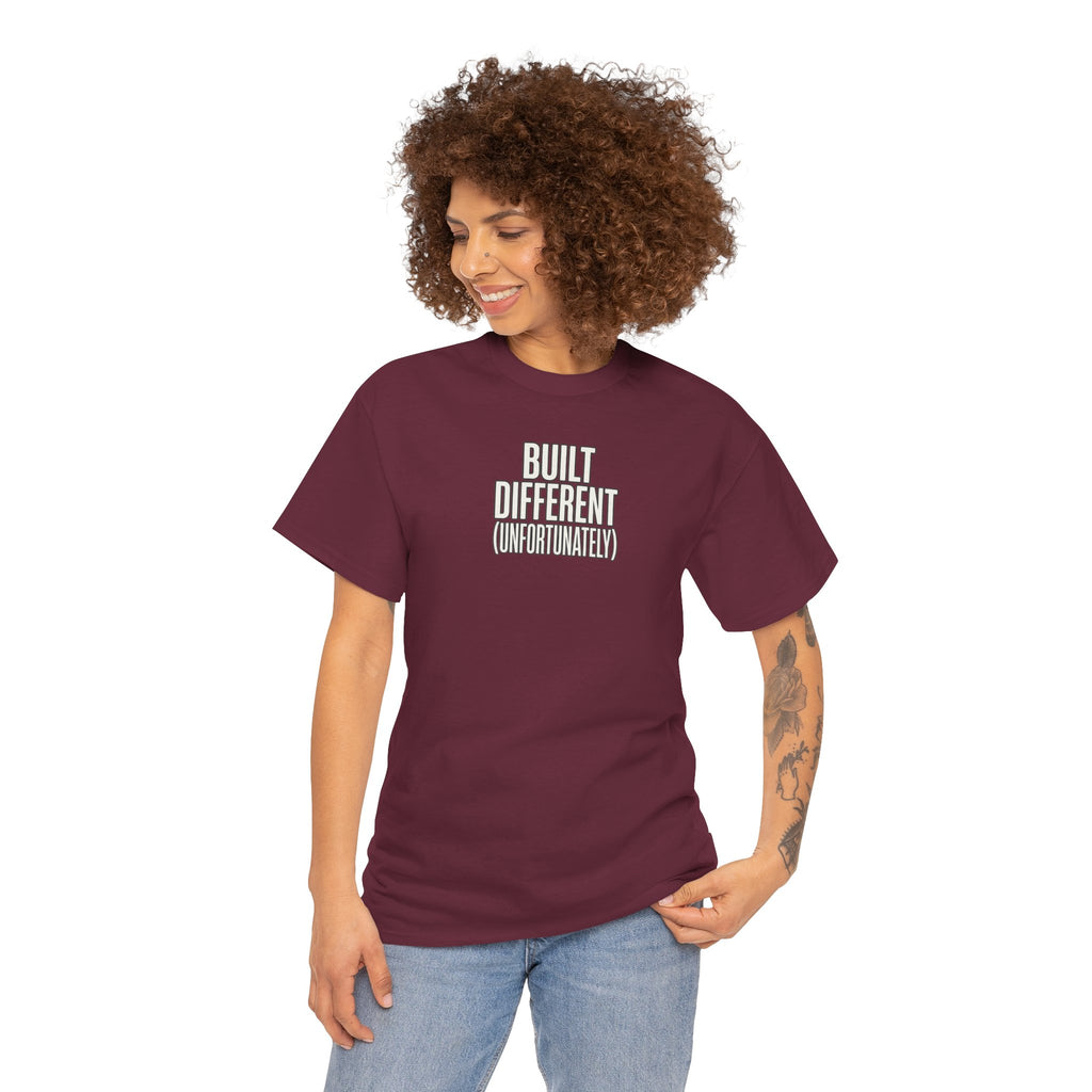 Built Different Tee — Bold Minimalist Graphic T-Shirt
