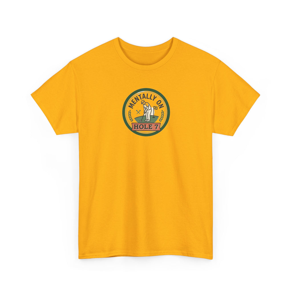Golf T-Shirt — Mentally On Hole 7 Vintage Golfing Tee