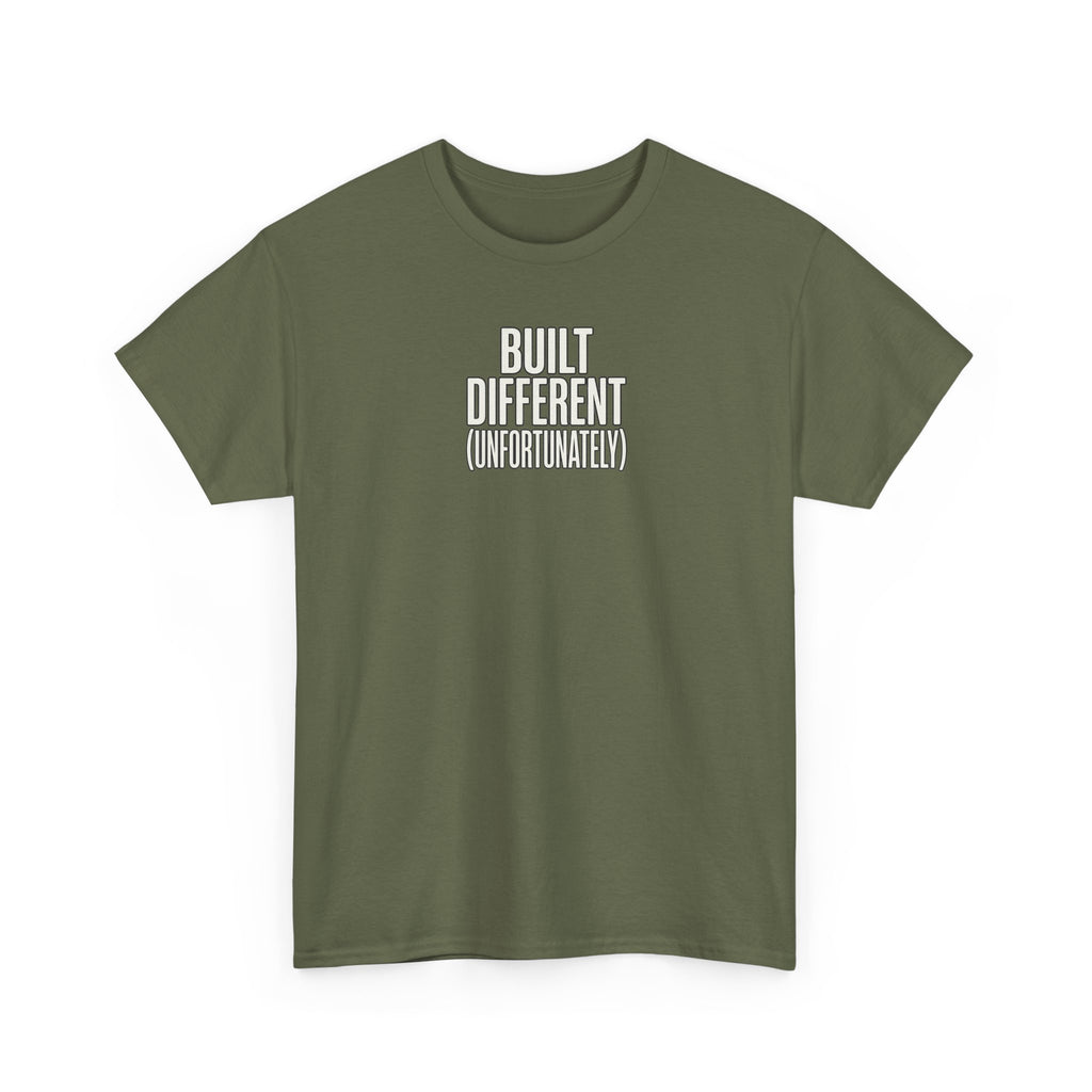 Built Different Tee — Bold Minimalist Graphic T-Shirt