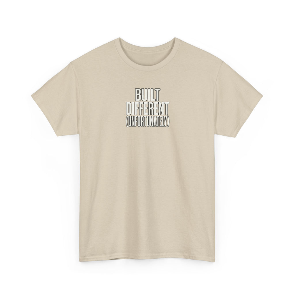 Built Different Tee — Bold Minimalist Graphic T-Shirt